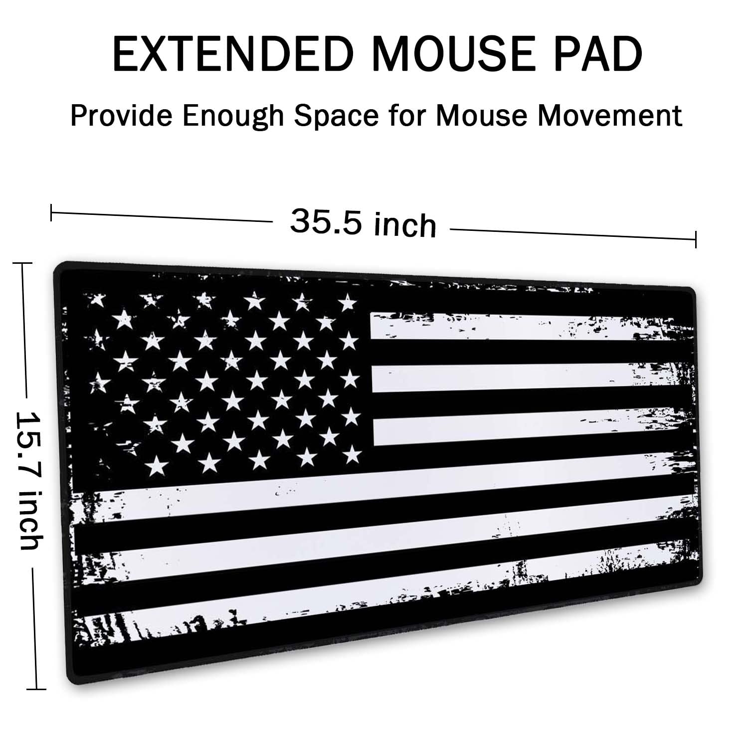 SSOIU Desk Mat, Extended Gaming Mouse Pad (35.5x15.7 in), Large Non-Slip Rubber Base Mousepad with
