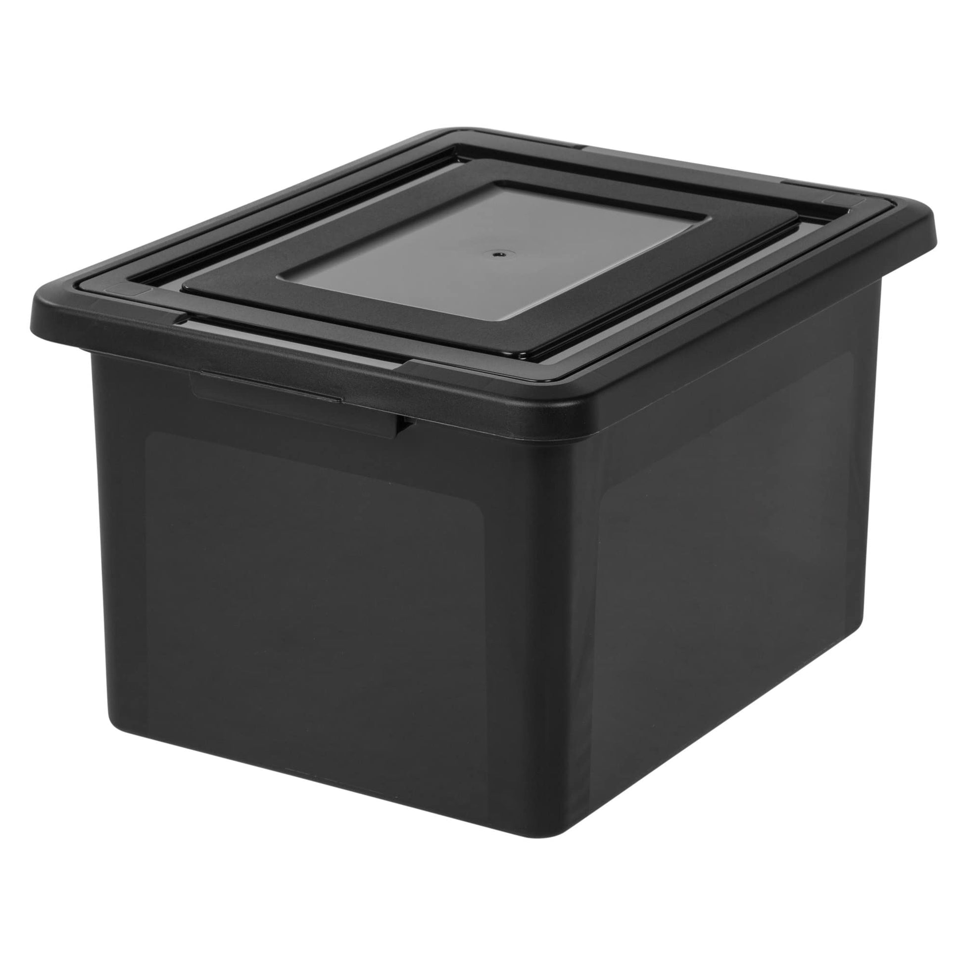 Office Depot® Brand Letter And Legal File Tote, 18"L x 14 1/4"W x 10 7/8"H, 30% Recycled, Black