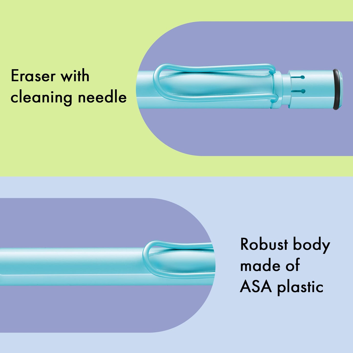 LAMY safari aquasky - Mechanical Pencil with ergonomic grip & body made of robust ASA plastic