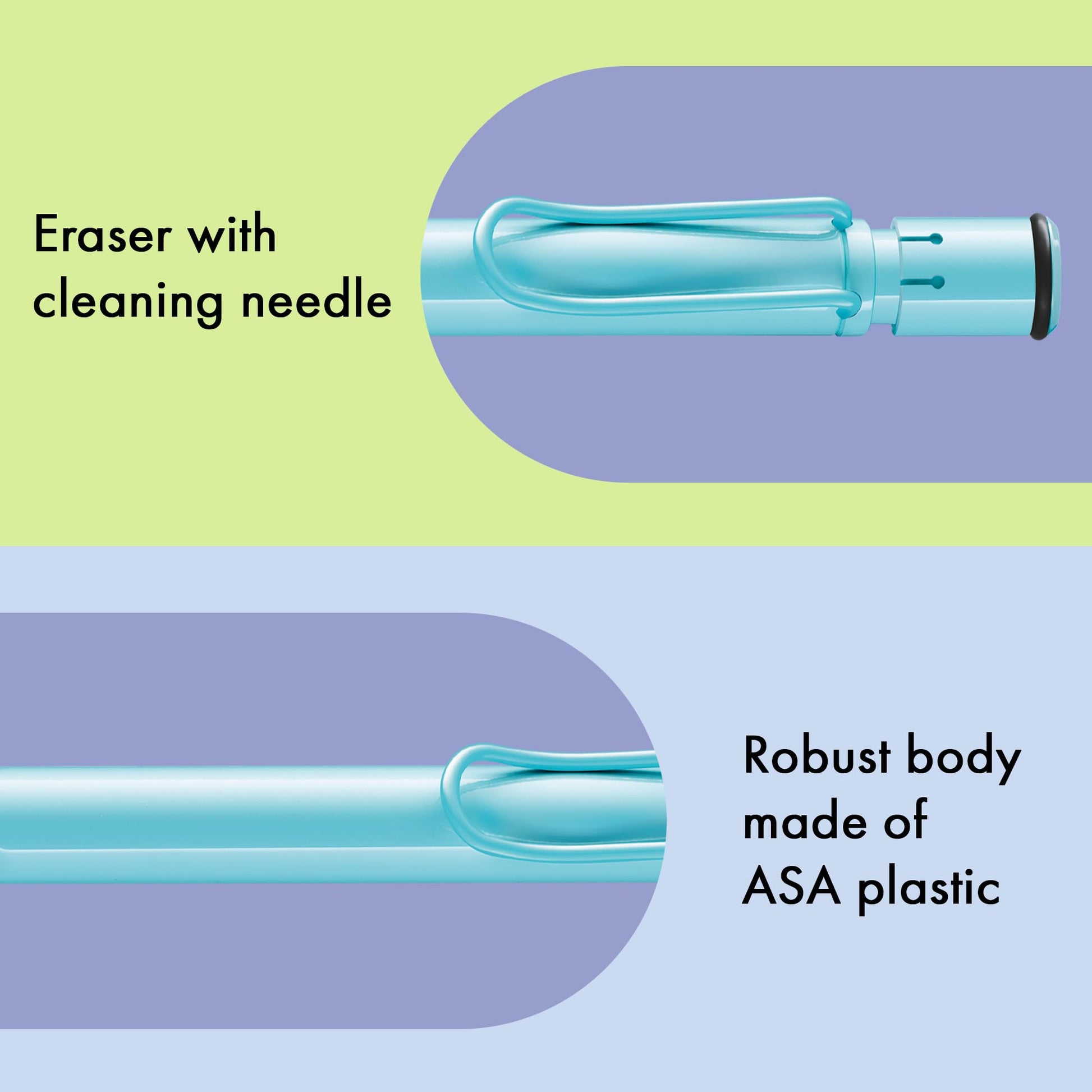 LAMY safari aquasky - Mechanical Pencil with ergonomic grip & body made of robust ASA plastic