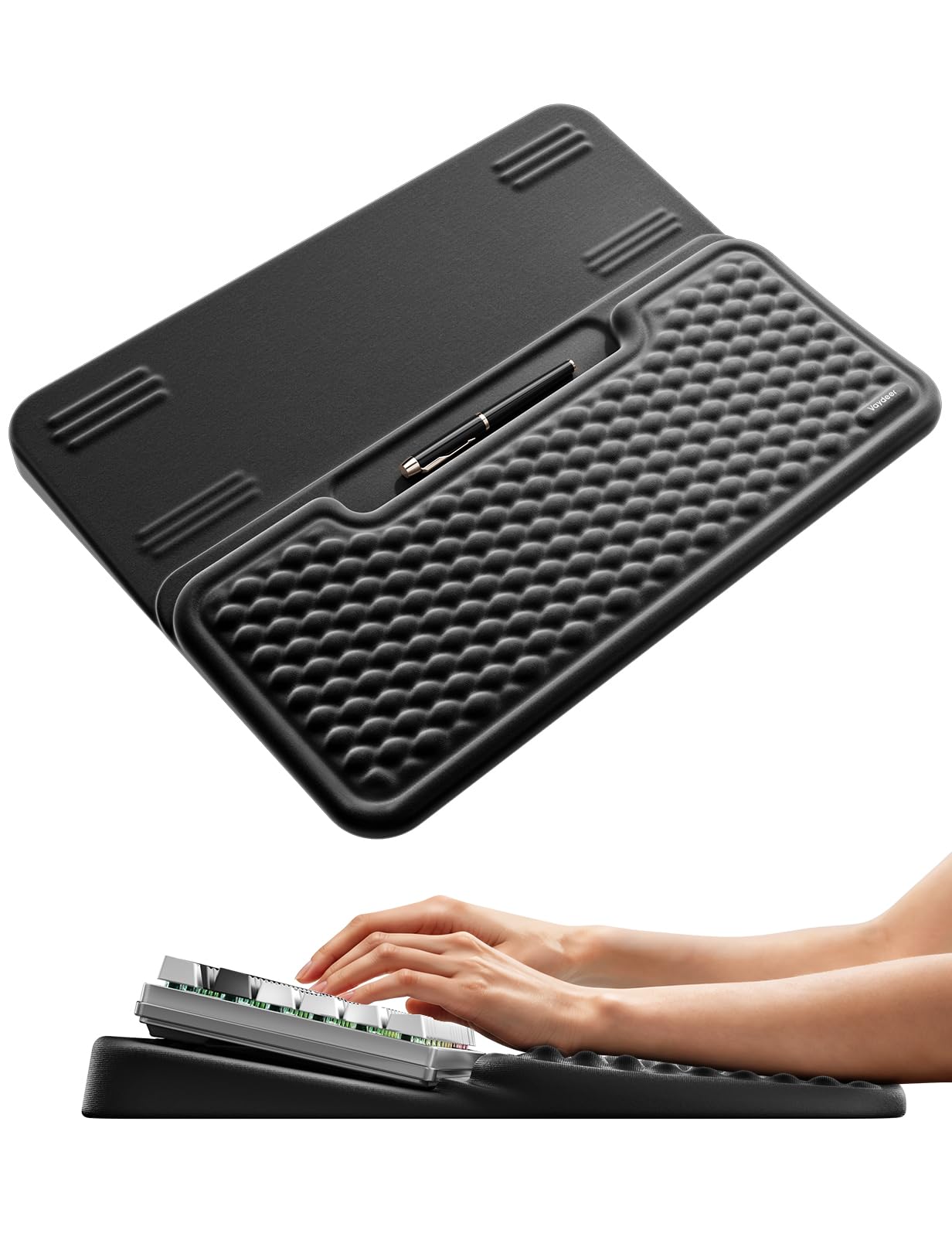 Vaydeer Extra Large Keyboard Stand with Wrist Rest, Ergonomic Wrist Support