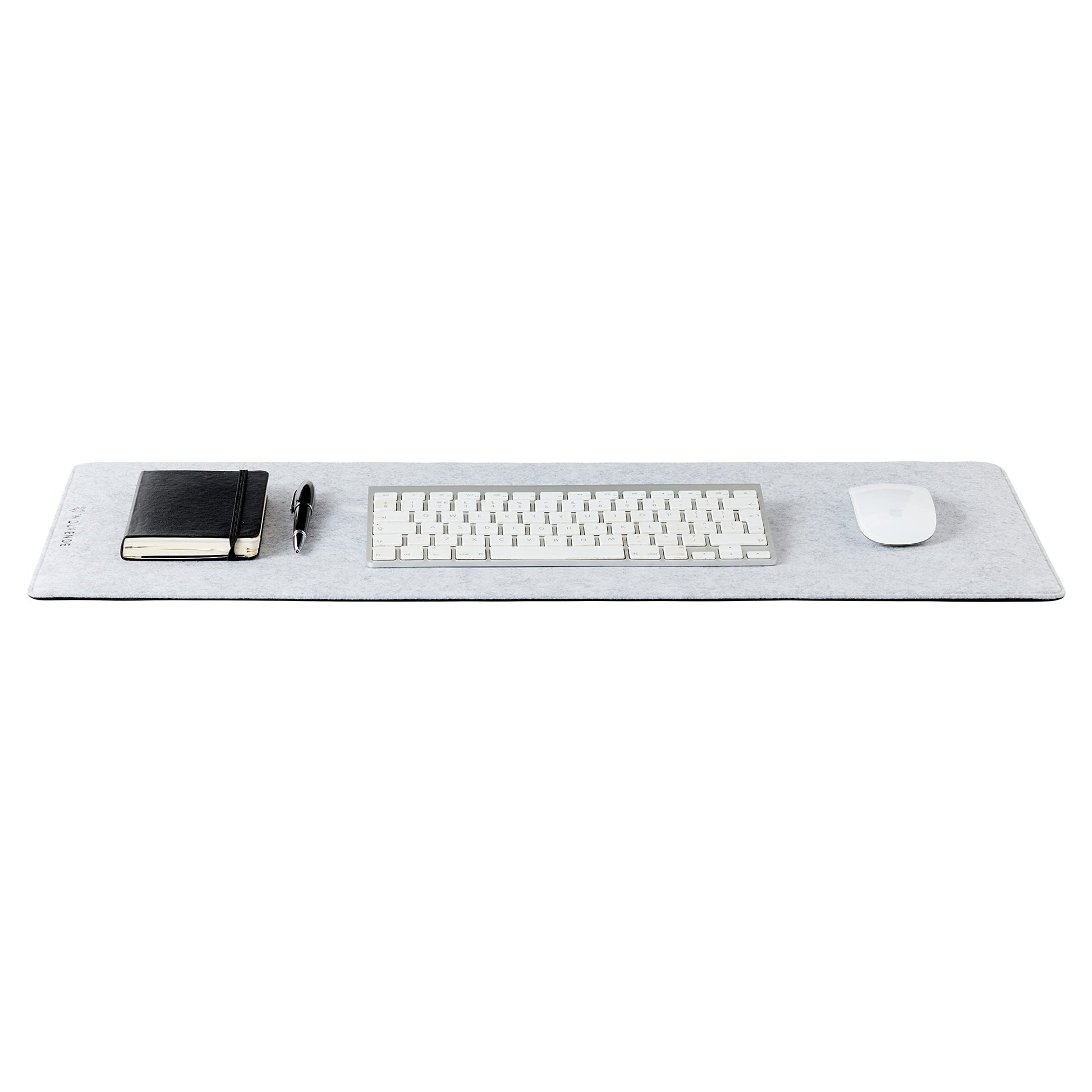 Wolvende Premium Felt Desk Mat | Small 12" x 27.5" | Multifunctional Desk Pad for Home Office |