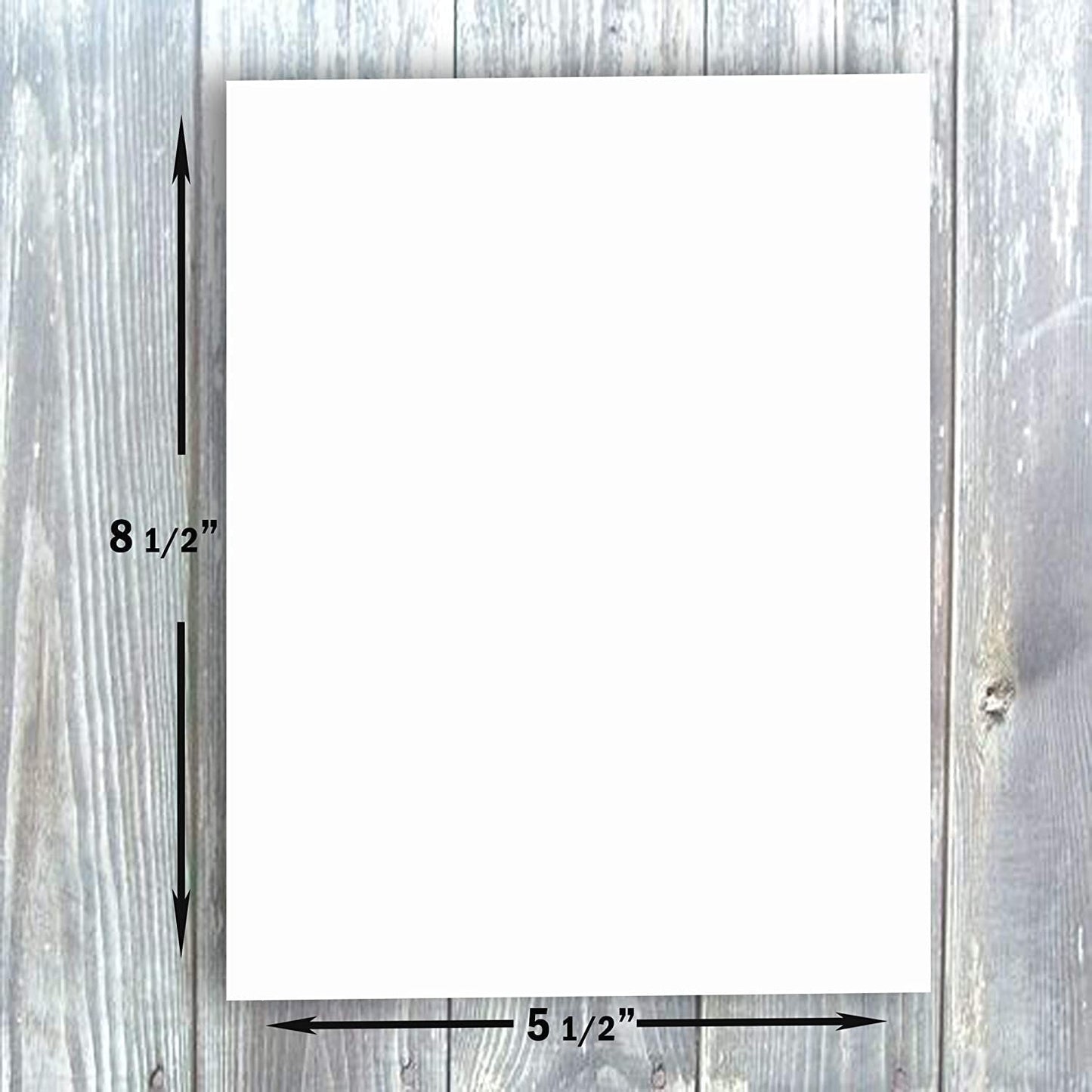 Hamilco White 65lb Cover 5.5x8.5 Index Cards & Recipe Cards (100PK)