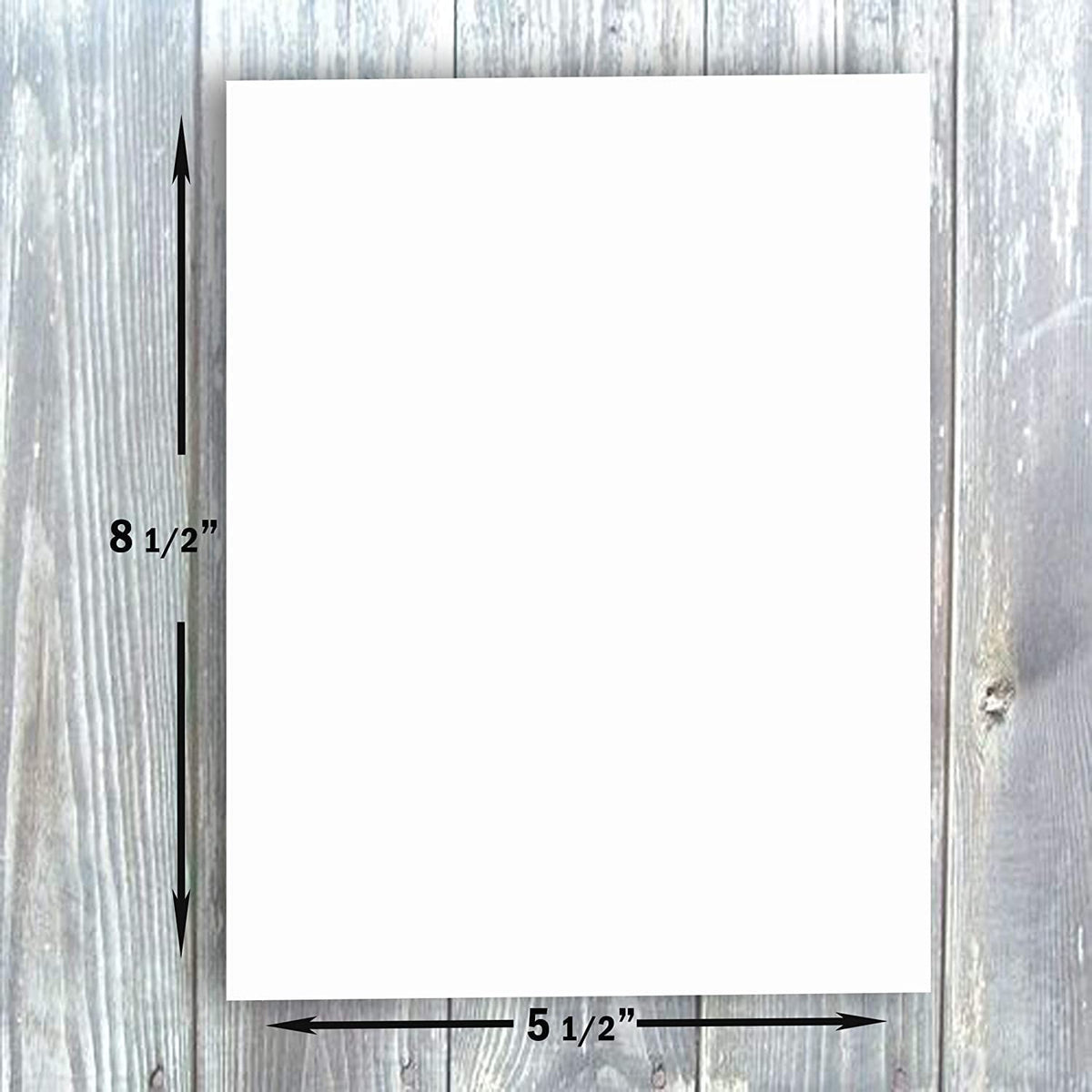 Hamilco White 65lb Cover 5.5x8.5 Index Cards & Recipe Cards (100PK)
