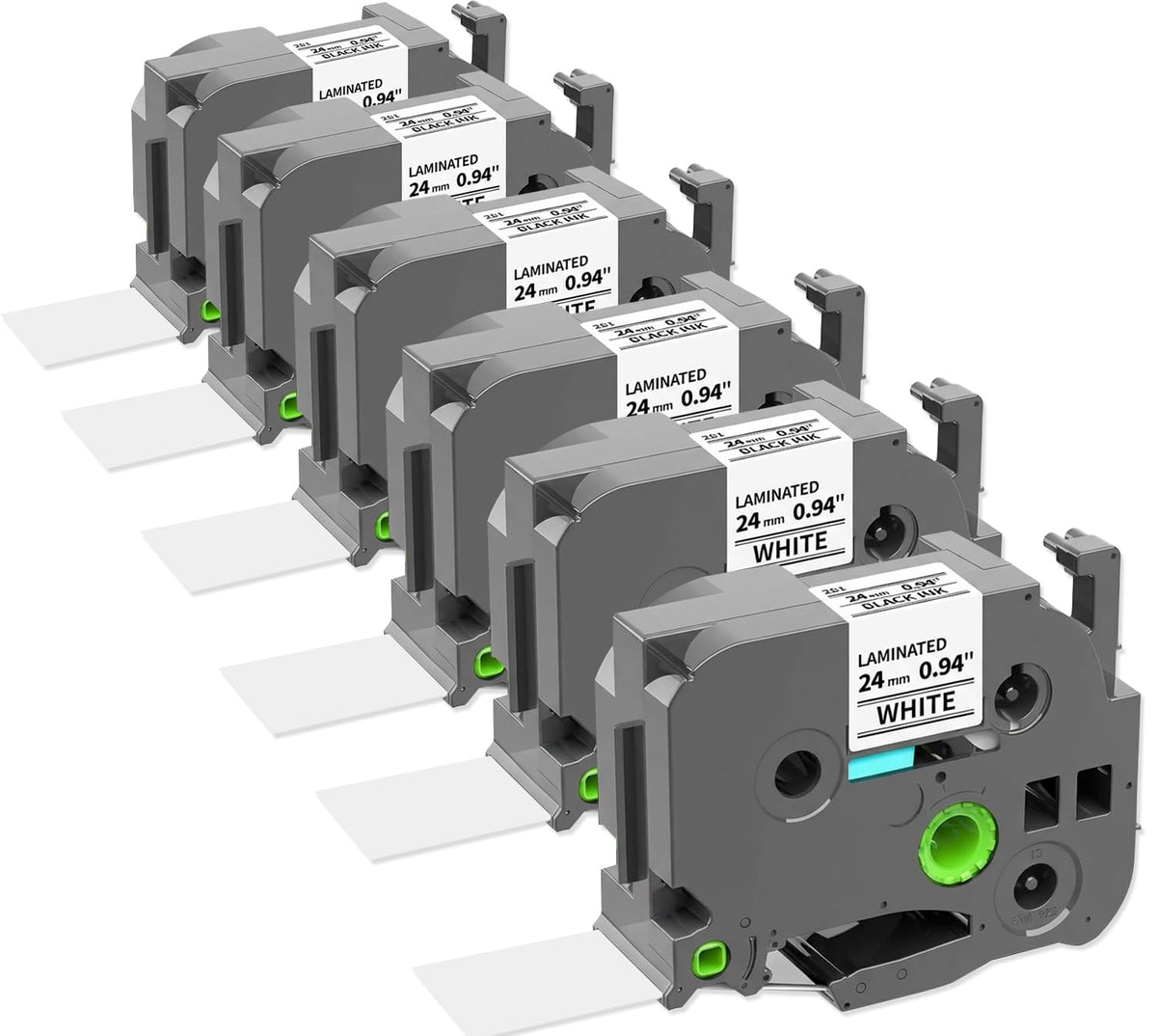 24mm Label Tape for PT-D610BT PT-D600 PT-P710BT PT-2430 TZE-S251 24mm 0.94"