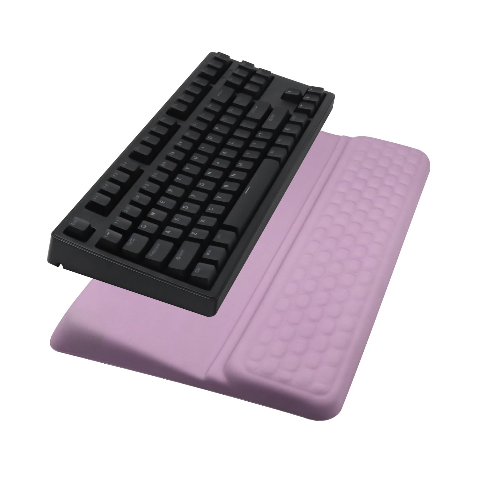 Computer Keyboard Stand with Wrist Rest Support Pad, Purple