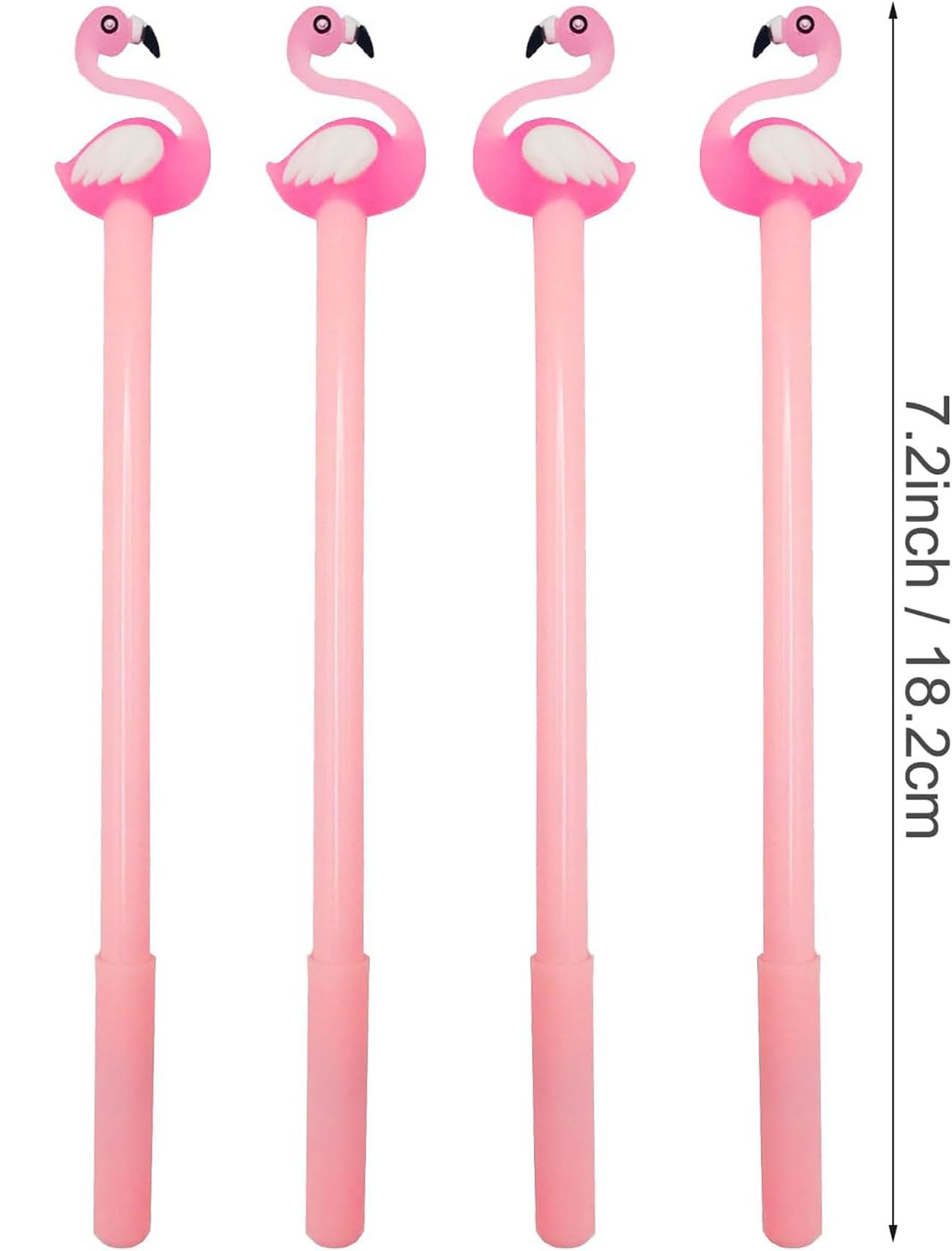 YYaaloa 60pcs Flamingo Gel Ink Pens 0.5 mm Black Ink Novelty Pens for Women Coworkers Office Home