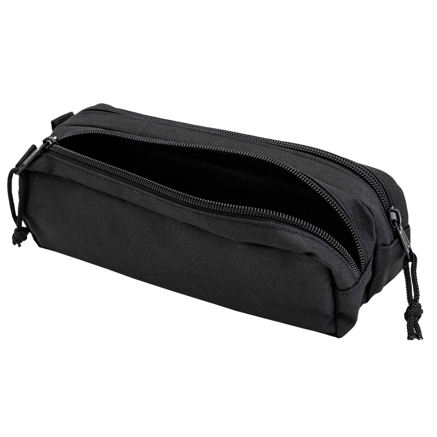 Idena 20122 – Pencil Case with 2 Zipped Compartments, Pencil Case Approx. 9 x 23 x 7.5 cm in Black