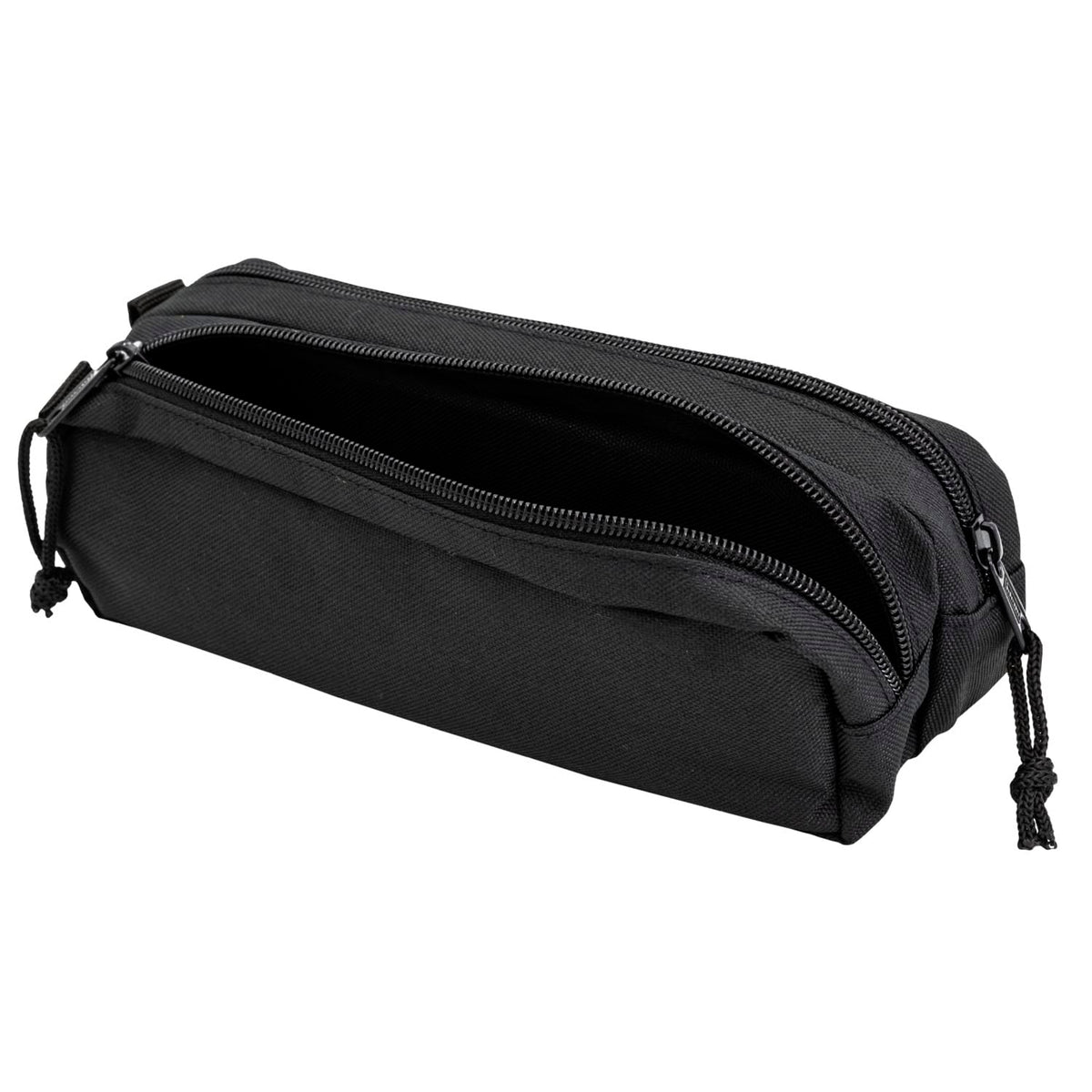 Idena 20122 – Pencil Case with 2 Zipped Compartments, Pencil Case Approx. 9 x 23 x 7.5 cm in Black