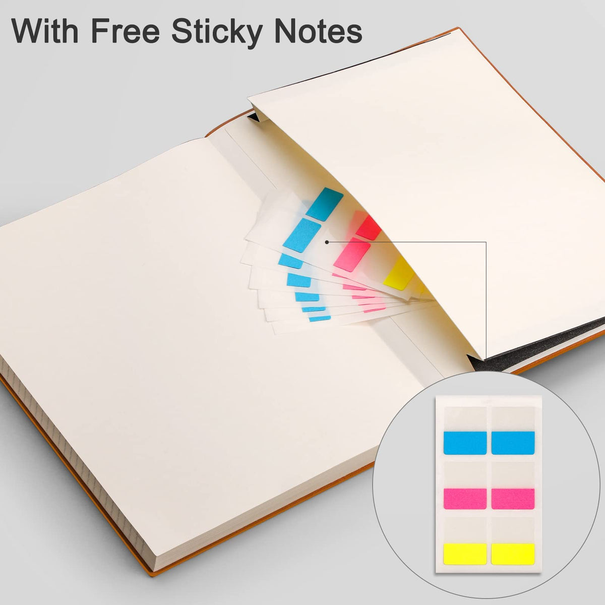 EMSHOI Lined Journal Notebook, 204 Numbered Pages, B5 Size (7.5'' x 10'')