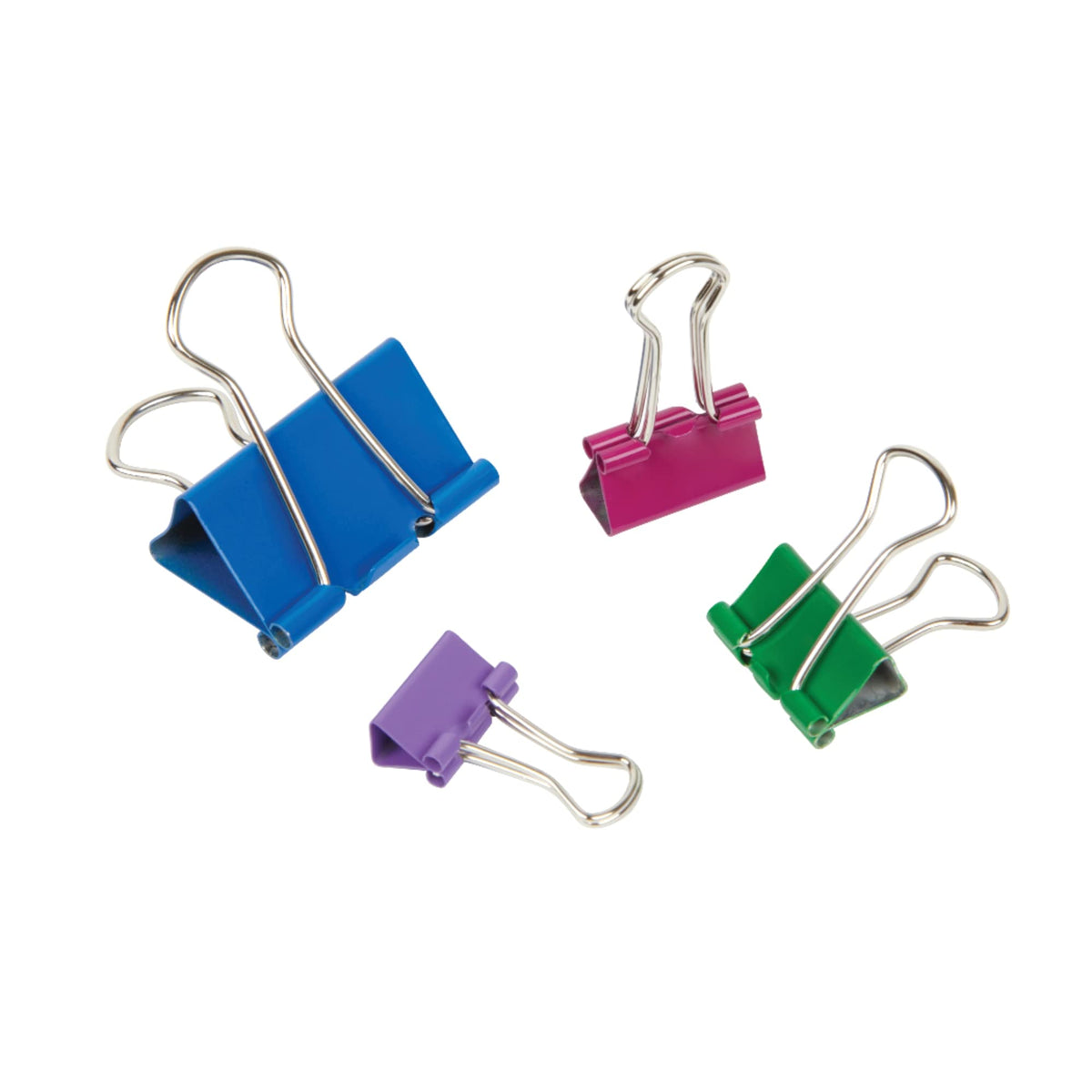 Office Depot® Brand Binder Clip Combo Pack, Assorted Sizes, Assorted Colors, Pack of 200