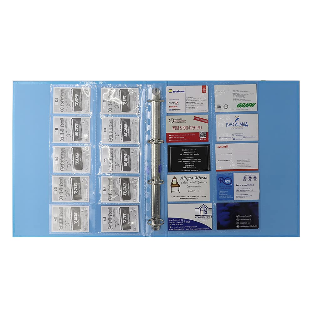 Favorit 100460075 Card Holder with Universal Holes 8.5 x 5.4 x 10 cm Smooth Finish Pack of 10