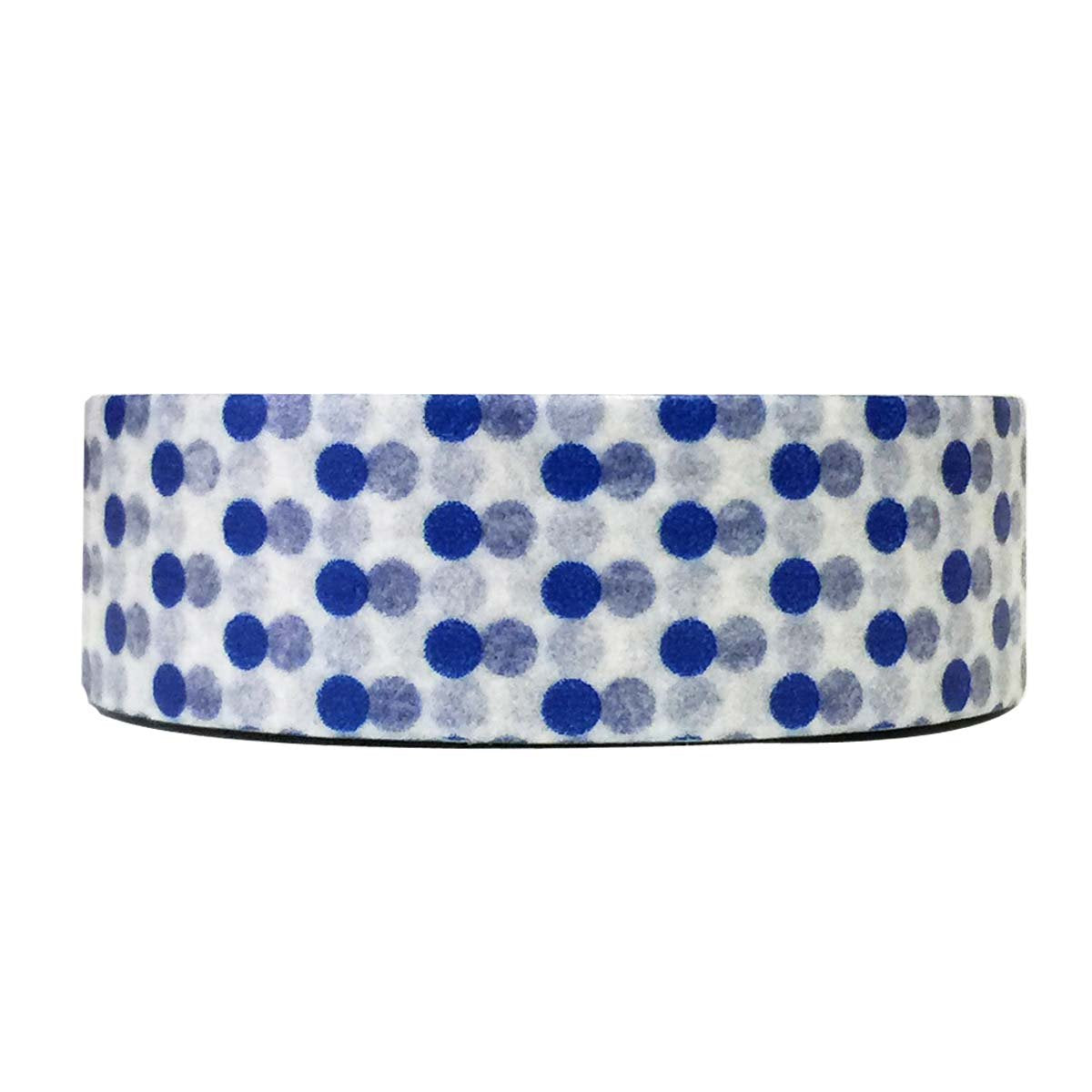 allydrew Decorative Washi Masking Tape, Medium Royal Blue Dots