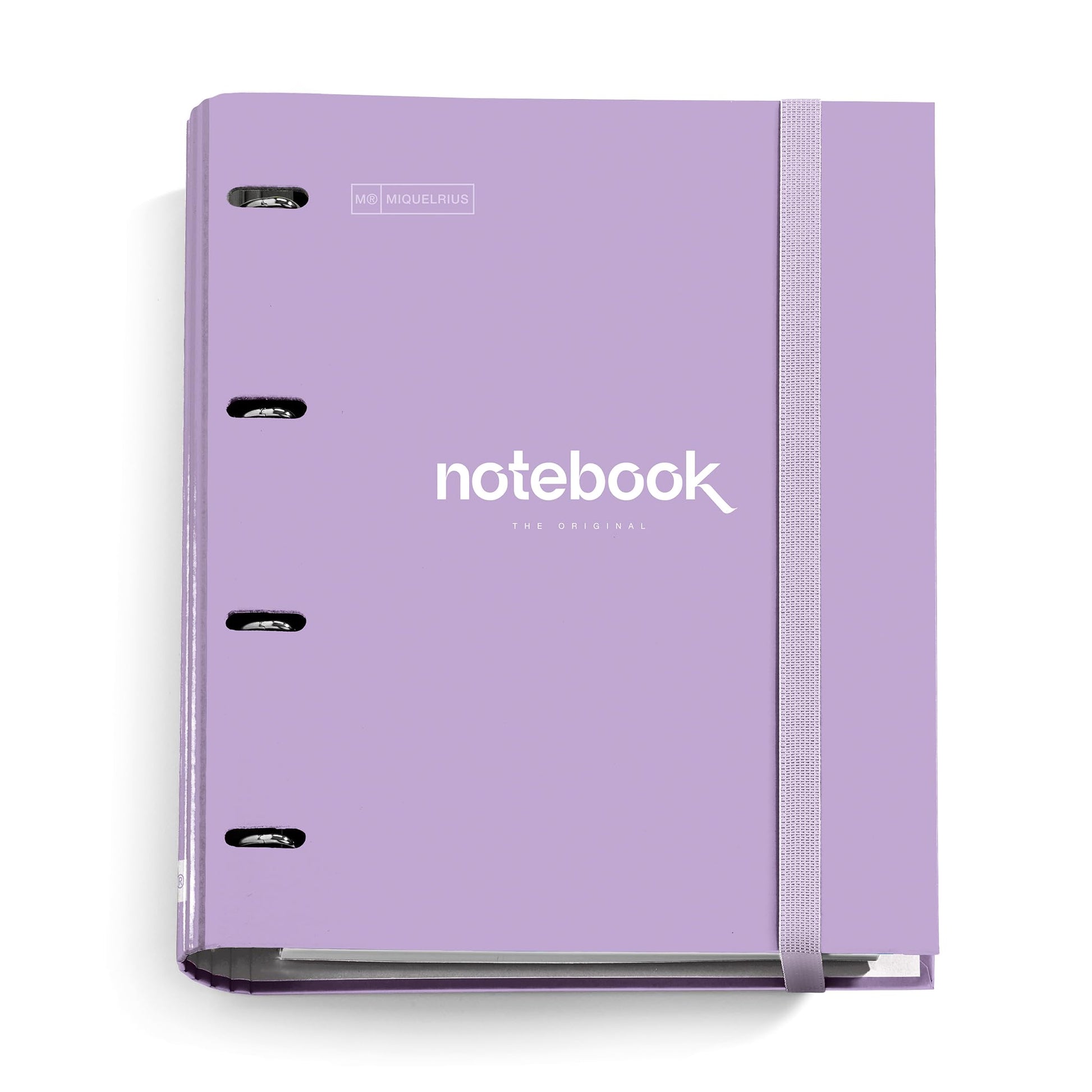 Miquelrius - A4 4 Ring Binder + Refill 100 A4 Sheets, Small Squares 5 mm, Paper 90 g/m², Rubber