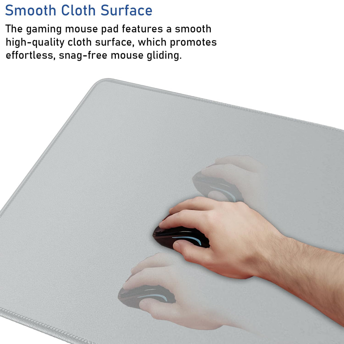 Large Extended Gaming Mouse Pad with Stitched Edges 47.3 X 23.6 in