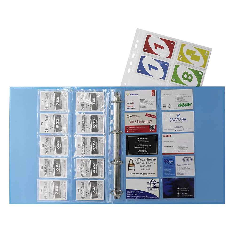 Favorit 100460075 Card Holder with Universal Holes 8.5 x 5.4 x 10 cm Smooth Finish Pack of 10