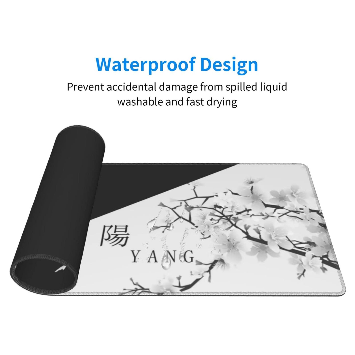 BEYIMEN Japanese Large Gaming Mouse Pad, Cherry Blossom Pattern