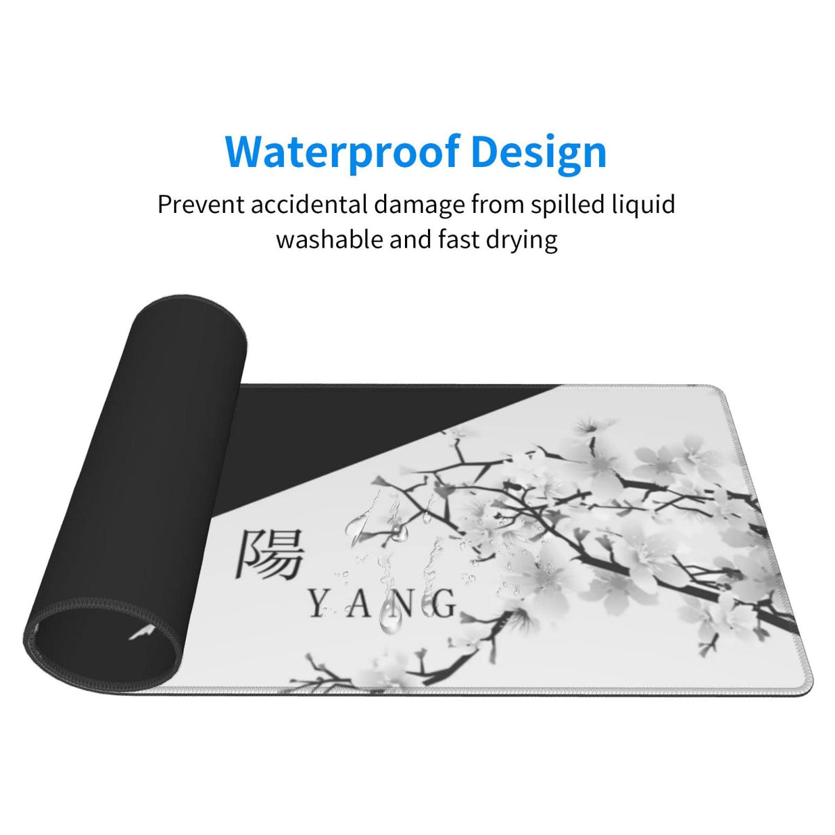 BEYIMEN Japanese Large Gaming Mouse Pad, Cherry Blossom Pattern