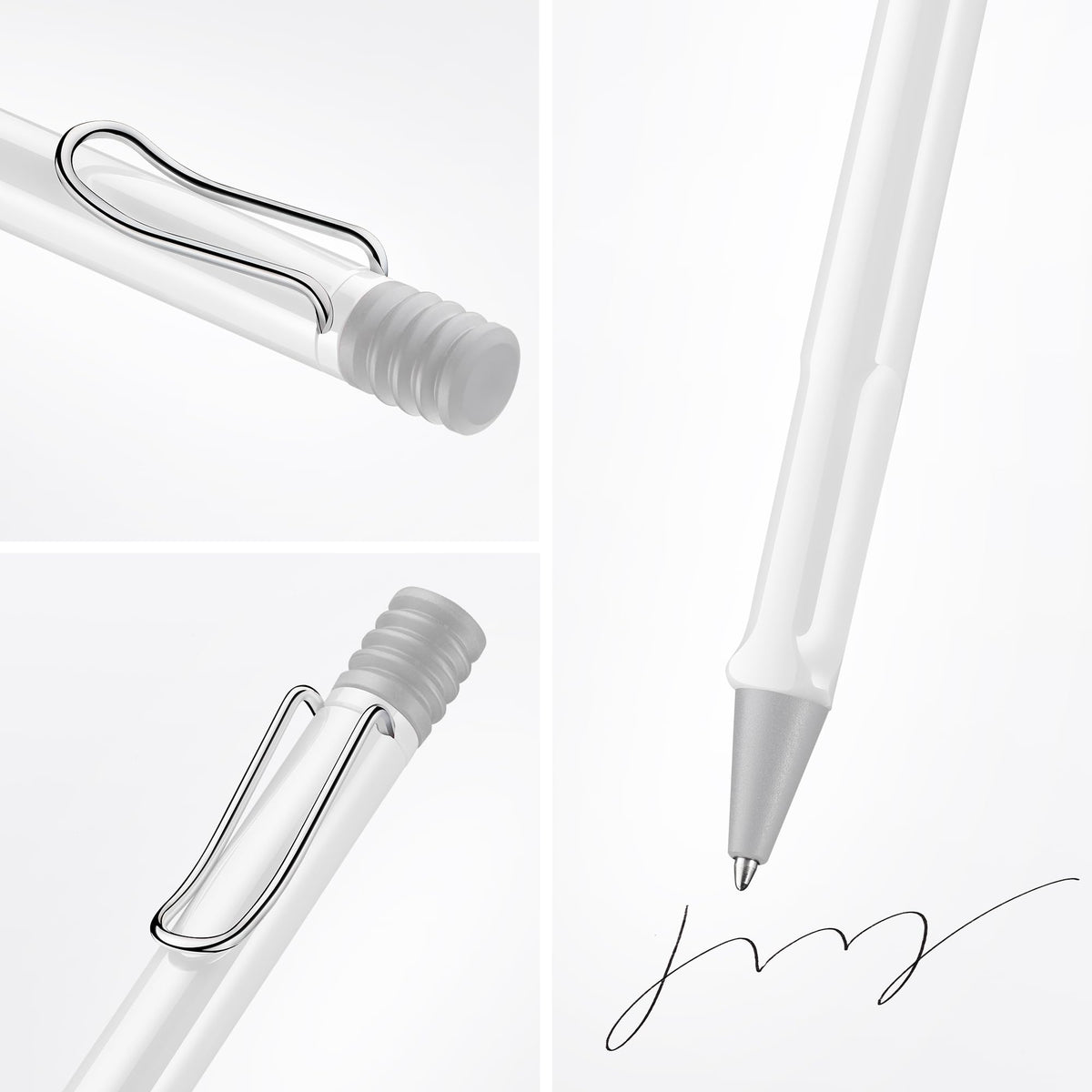 Lamy safari white - Ballpoint Pen with ergonomic grip & line width M - for pleasant long writing