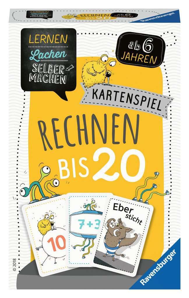 Ravensburger 80349 Learn to Make Your Own Lache: Calculate to 20, Children's Game for 1-5 Players