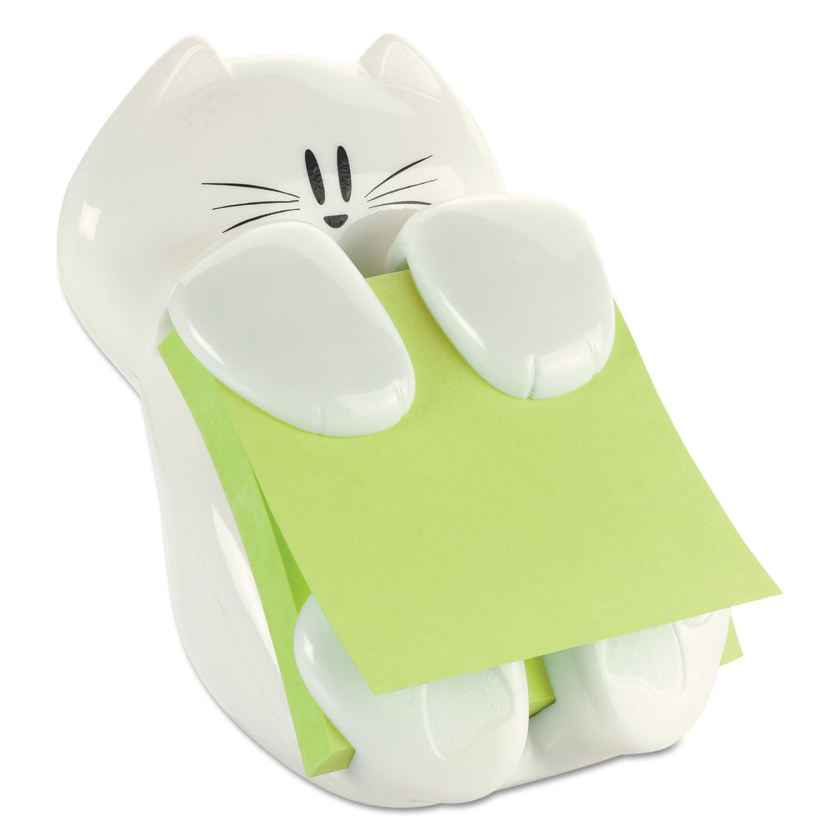 Post-it CAT330 Pop-Up Note Dispenser Cat Shape, 3 x 3, White
