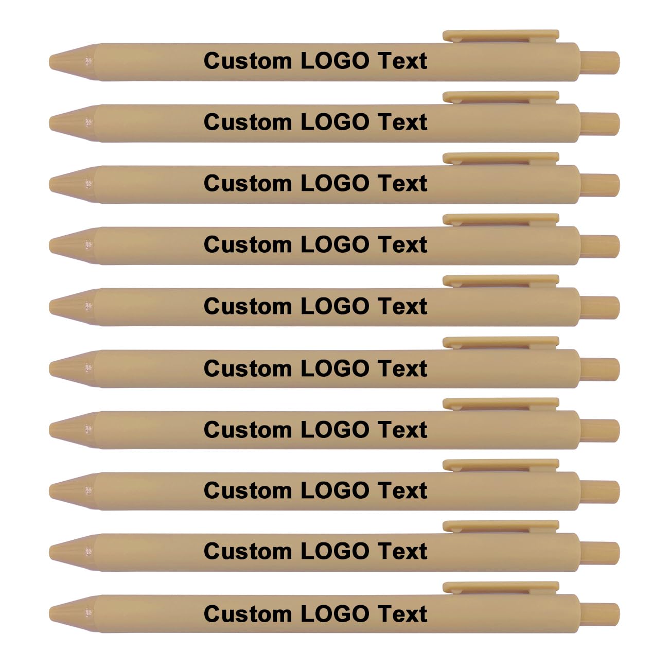HEYZARDA Personalized Pens with Name Bulk 100-1000 Pcs, Khaki