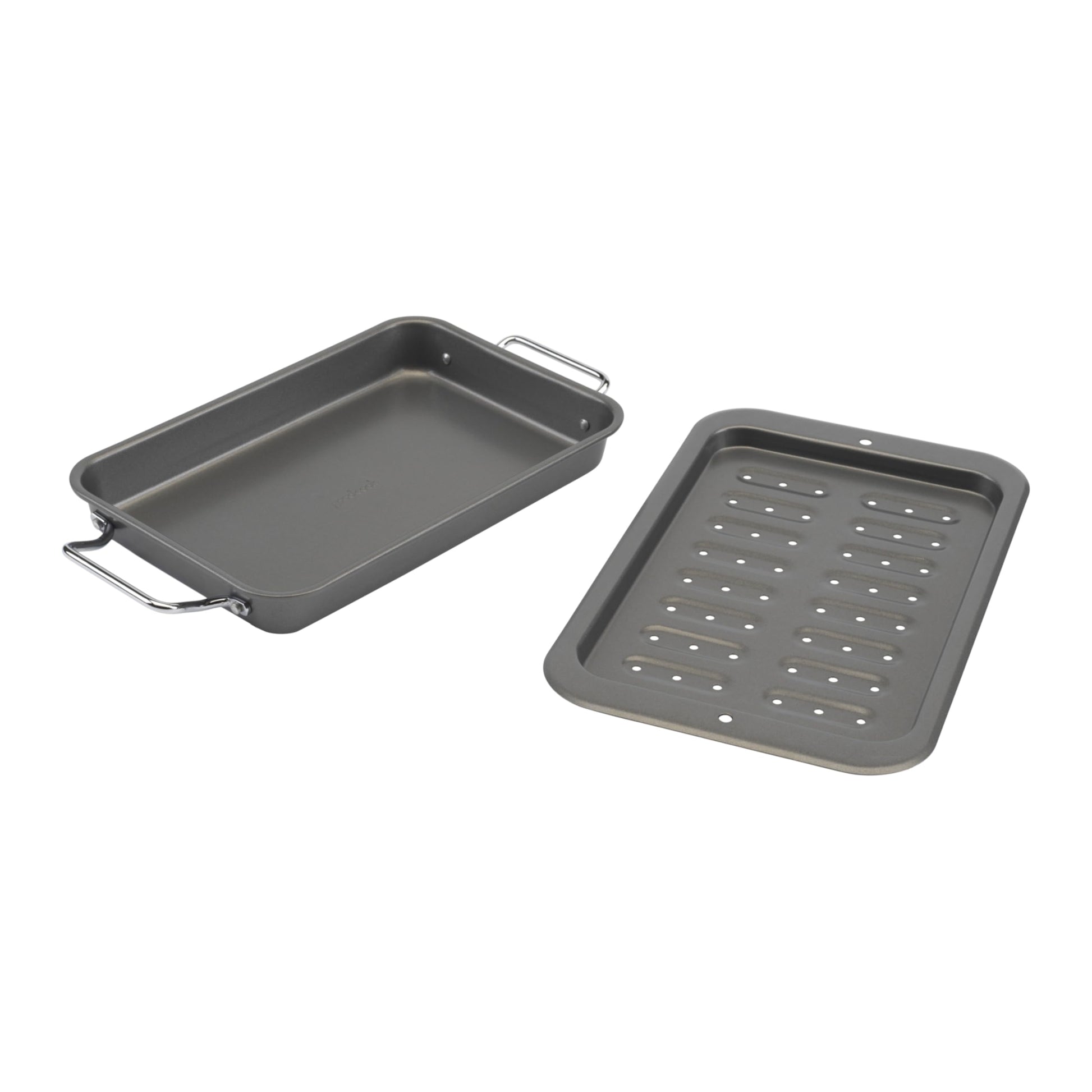 GoodCook Everyday Broiler Baking Pan with Built-in Handles Nonstick Warp-Resistant Heavy-Gauge