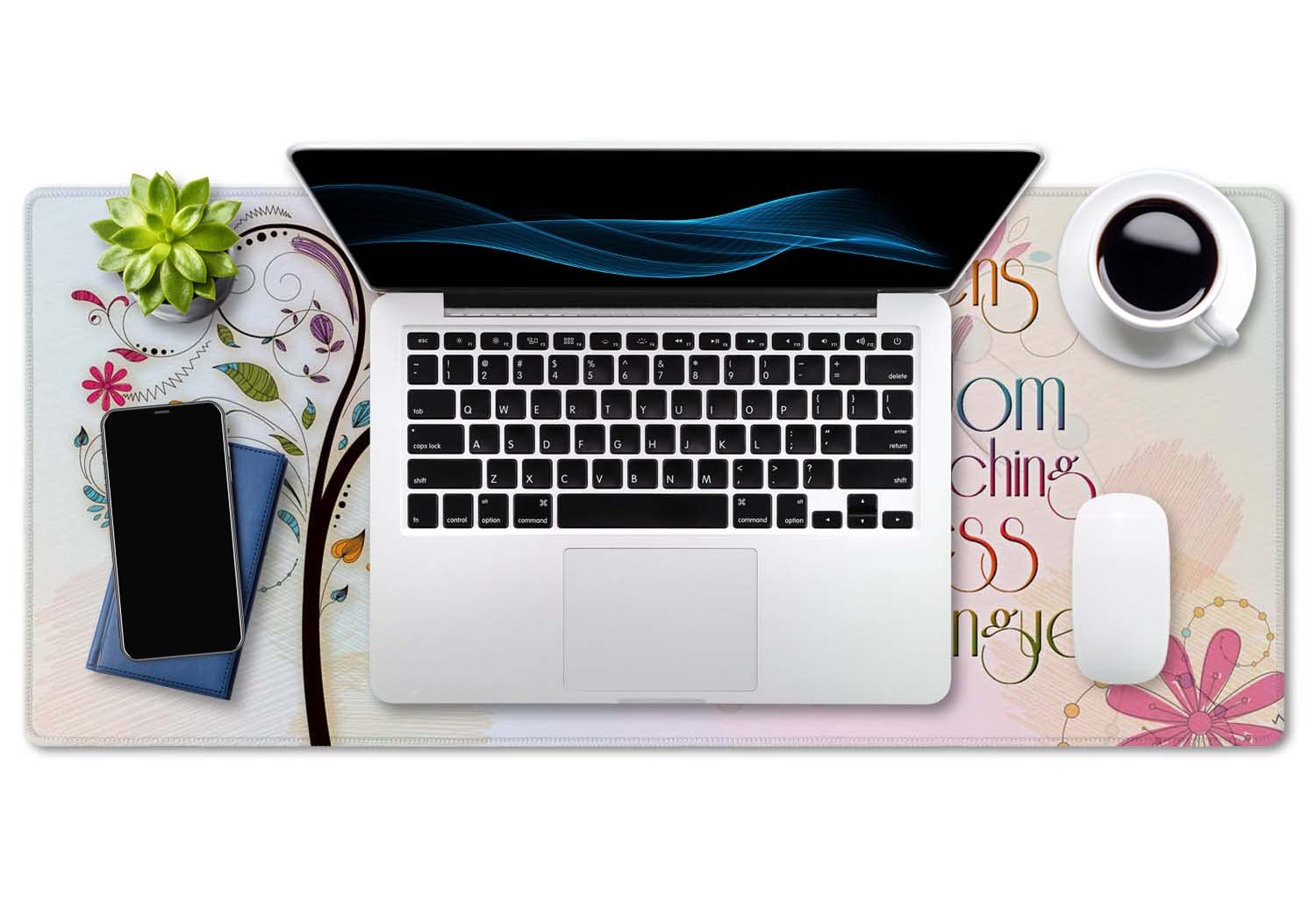 SSOIU Inspirational Christian Bible Verse Proberbs Quotes Extended Gaming Mouse Pad 35.5x15.7 in