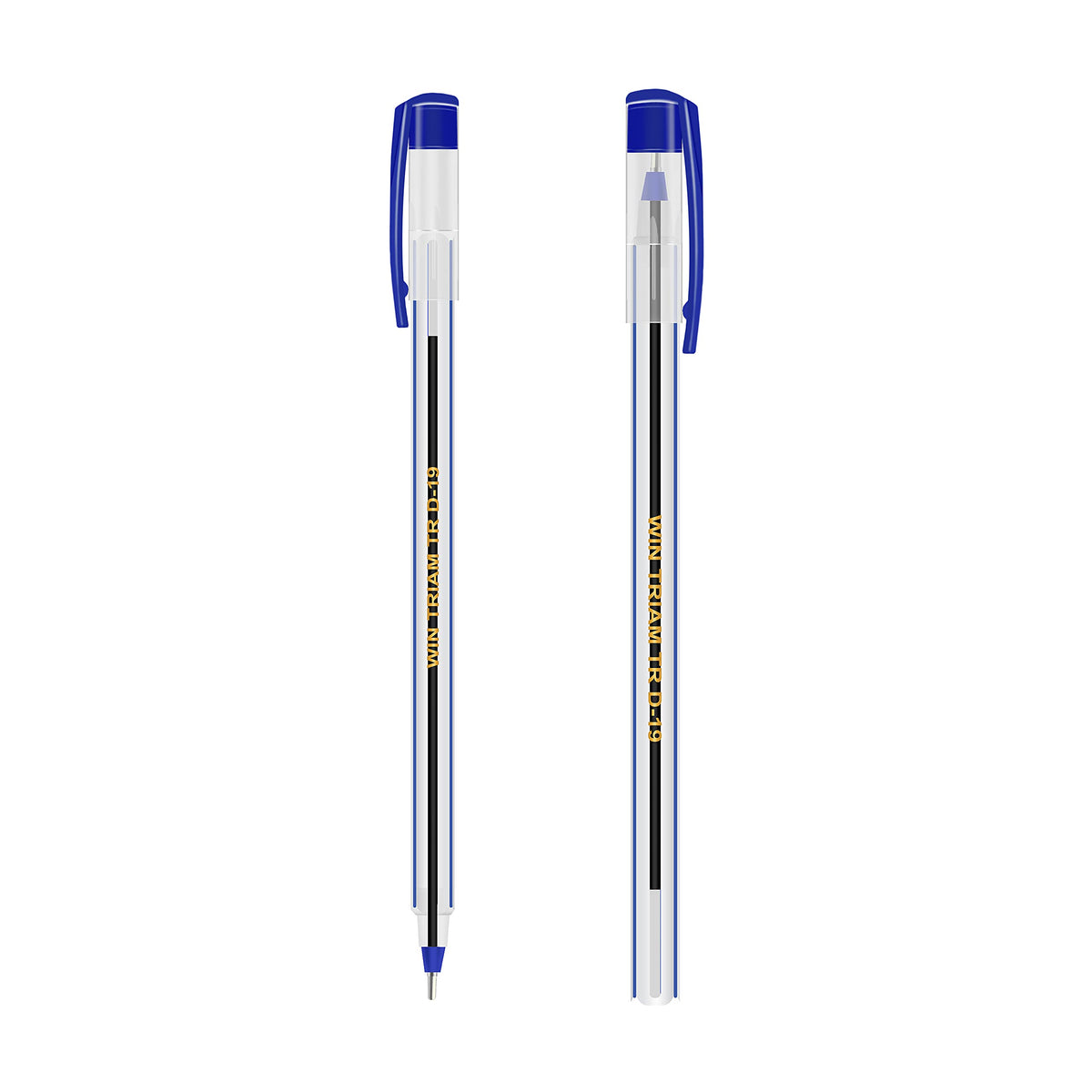 Win Triam TR Ball Pens | 40 Blue Pens | Lightweight Body Design | Use and Throw Pens | For One Time