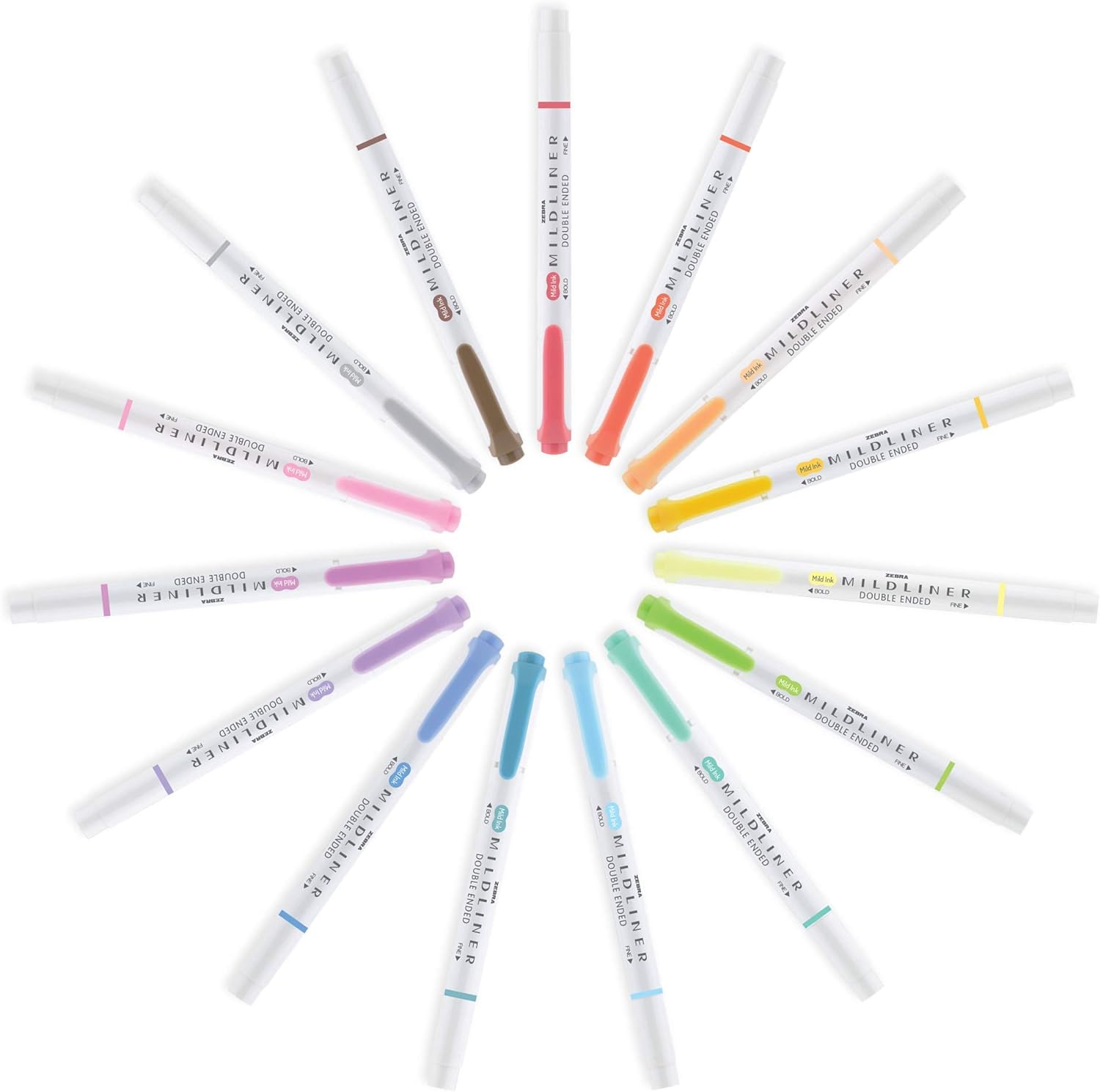 Zebra Pen MILDLINER No Bleed Highlighter, Gold Color, Dual Tip, 12-Pack