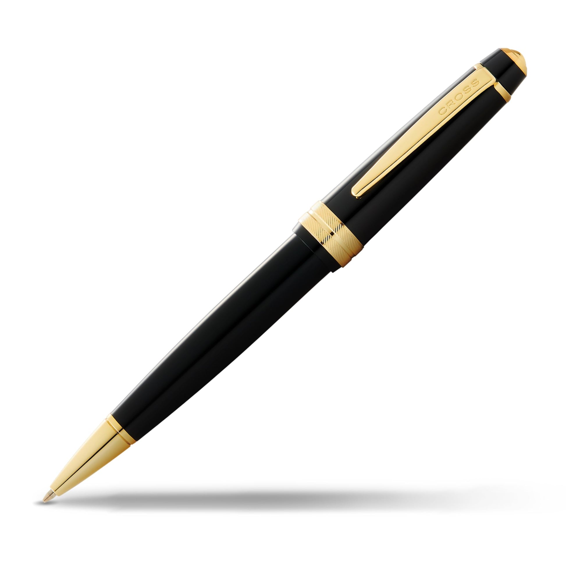 Cross Bailey Light Black & Gold Tone Ballpoint Pen, Medium Point, Black Ink