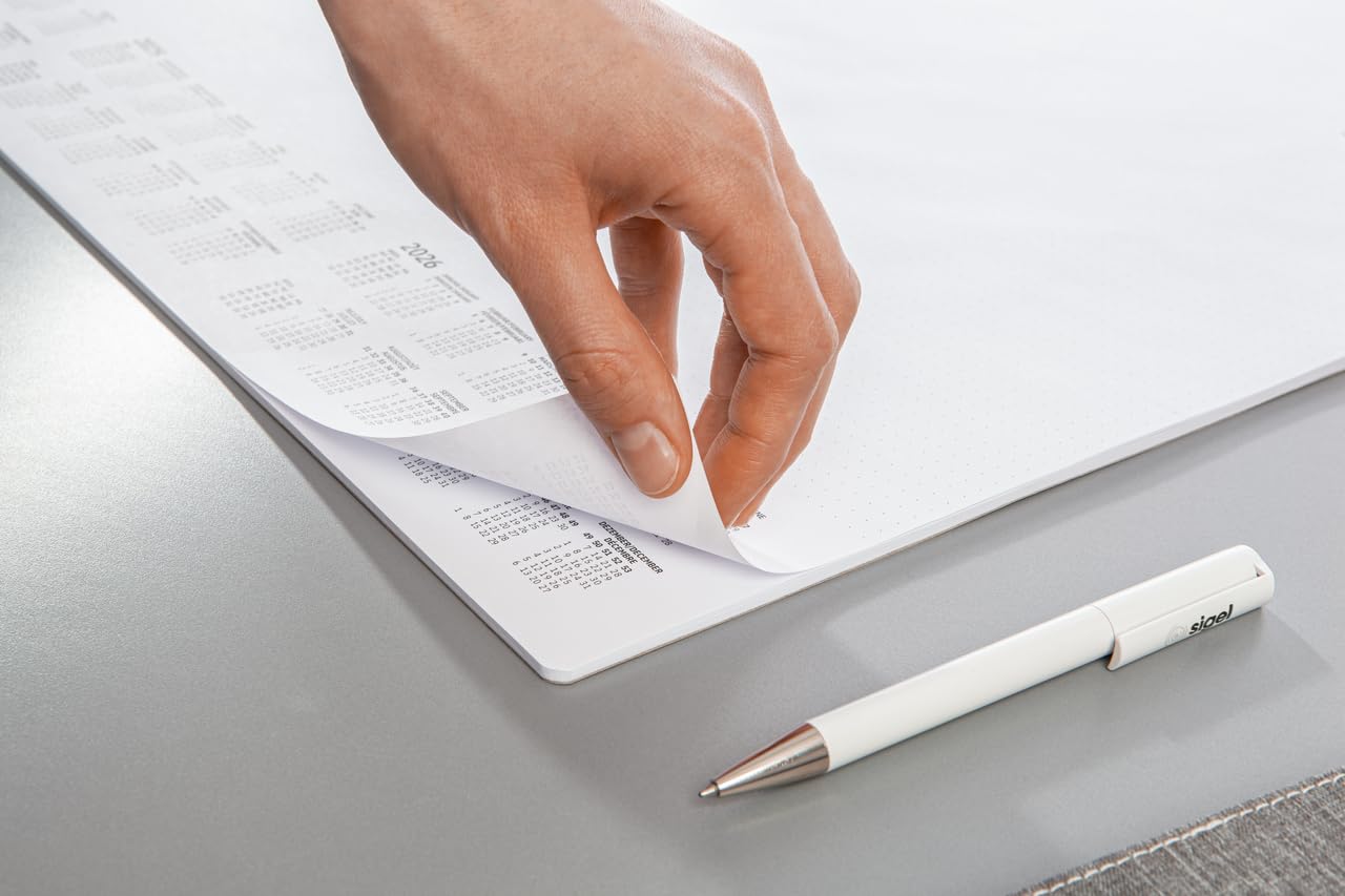 SIGEL Paper desk pad 2026/2027/2028 A2