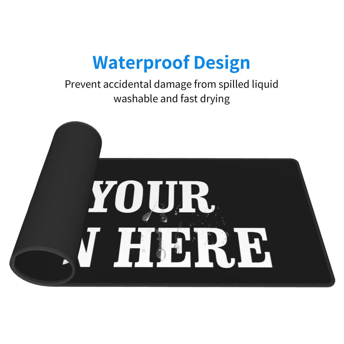 OHORTEB Custom Desk Mat Personalized Mouse Pad with Photo, 12x31.5inch