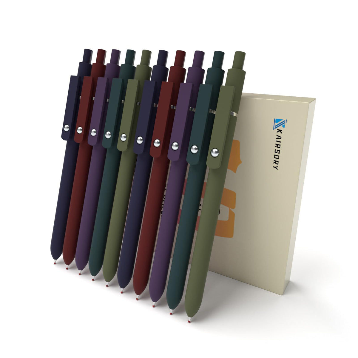 Kairsory Retractable Gel Pens,0.5mm fine point pen, smooth writing nursing pens,stationary for