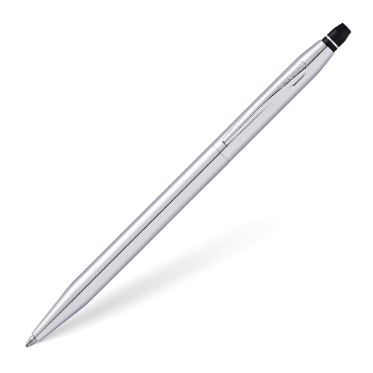 Cross Click Tuxedo Chrome Ballpoint Pen, Black Ink