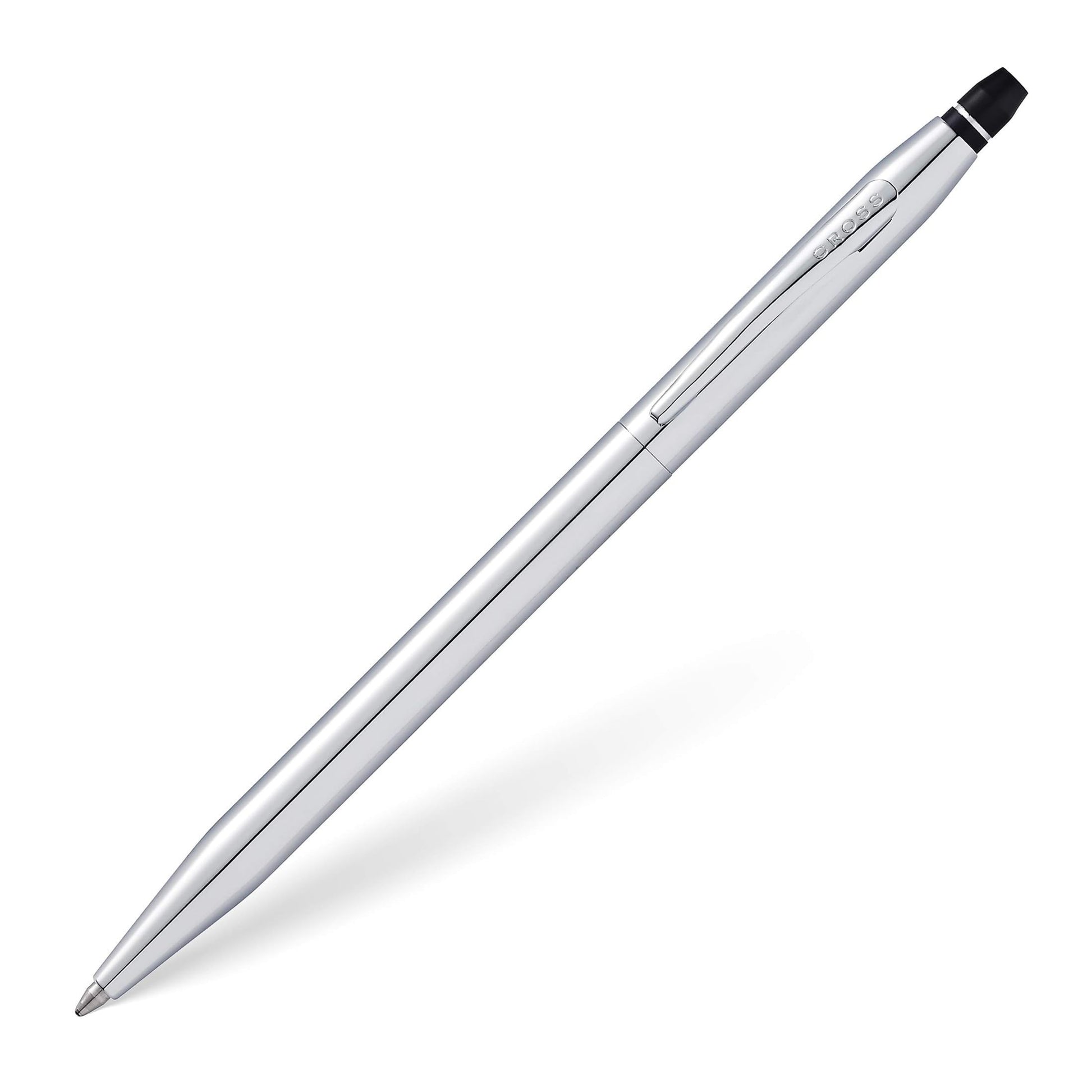 Cross Click Tuxedo Satin Metallic Gray Ballpoint Pen, Black Ink