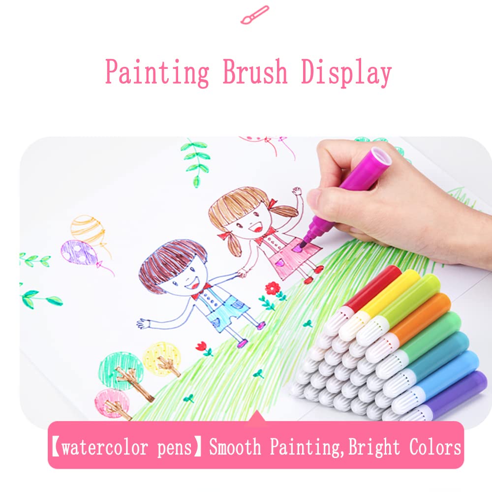 DLUCKY 208 PCS Art Supplies Drawing Art Kit Adults for Kids Art Set,Pink