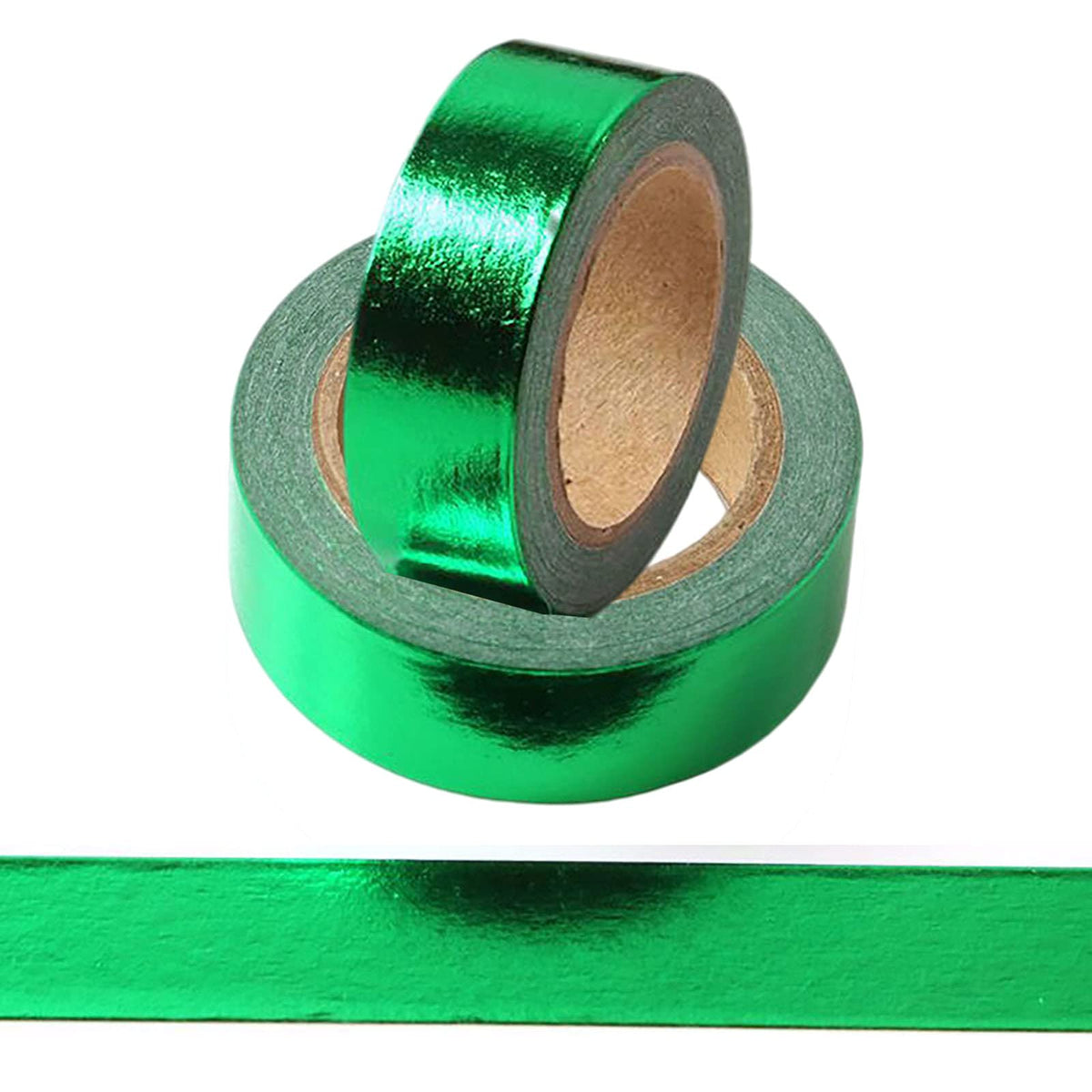 CIAJIE Foil Washi Tape,2 Rolls 5/8" x 393 inches(15mm*10M) Washi Tape, Masking Tape Craft Supplies