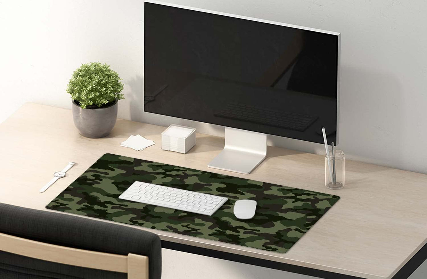 SSOIU Extended Gaming Mouse Pad (35.5x15.7 in), Large Non-Slip Rubber Base Mousepad with Stitched