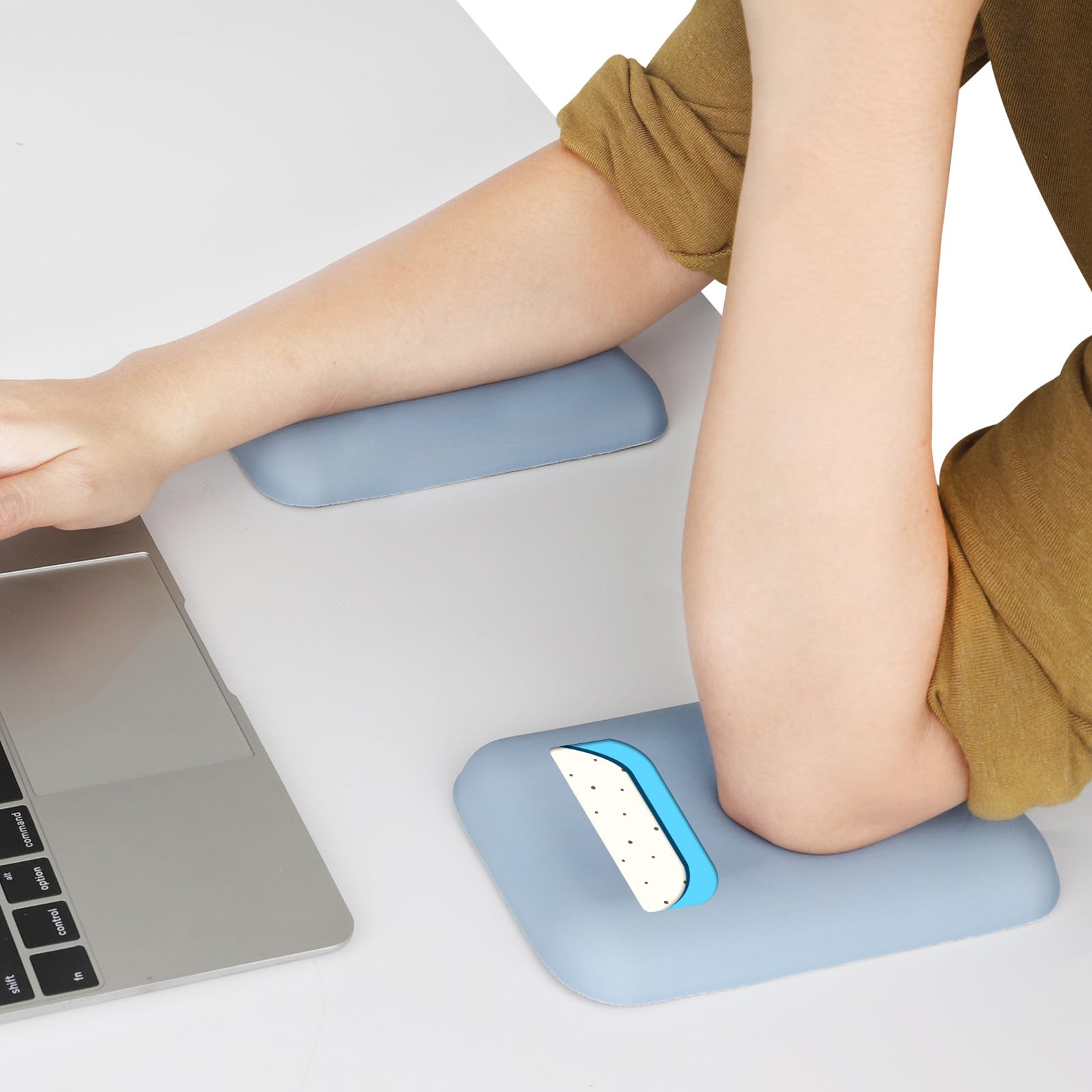 Leolee Elbow Rest Pads for Desk, Gel Ergonomic Wrist Rest Arm Rest Pads