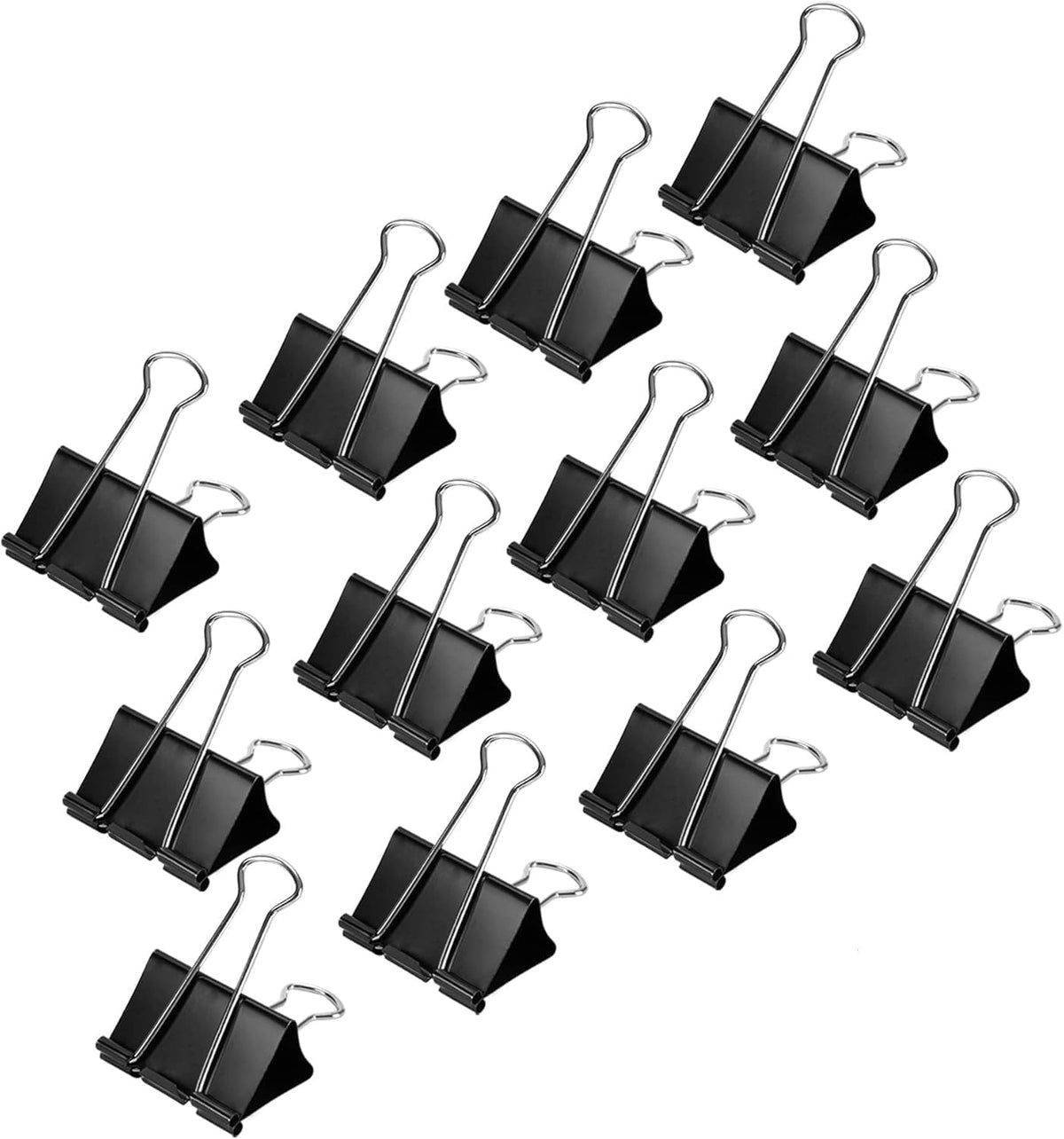 Amazon Basics Sturdy Binder Clips, Office Supplies, Small 0.75 in, Document Organizing, School