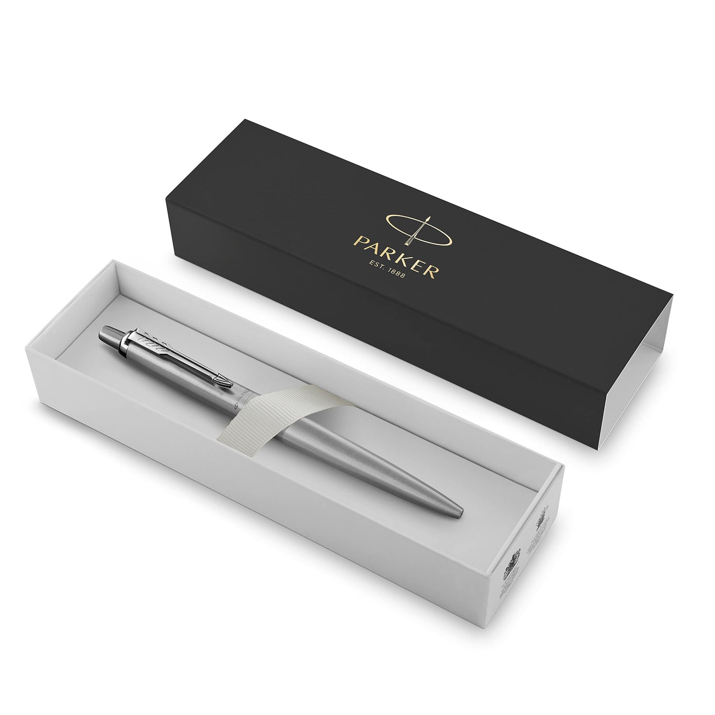 Parker Jotter XL Monochrome Collection, Stainless Steel, Medium Point, Ballpoint Pen with Blue Ink
