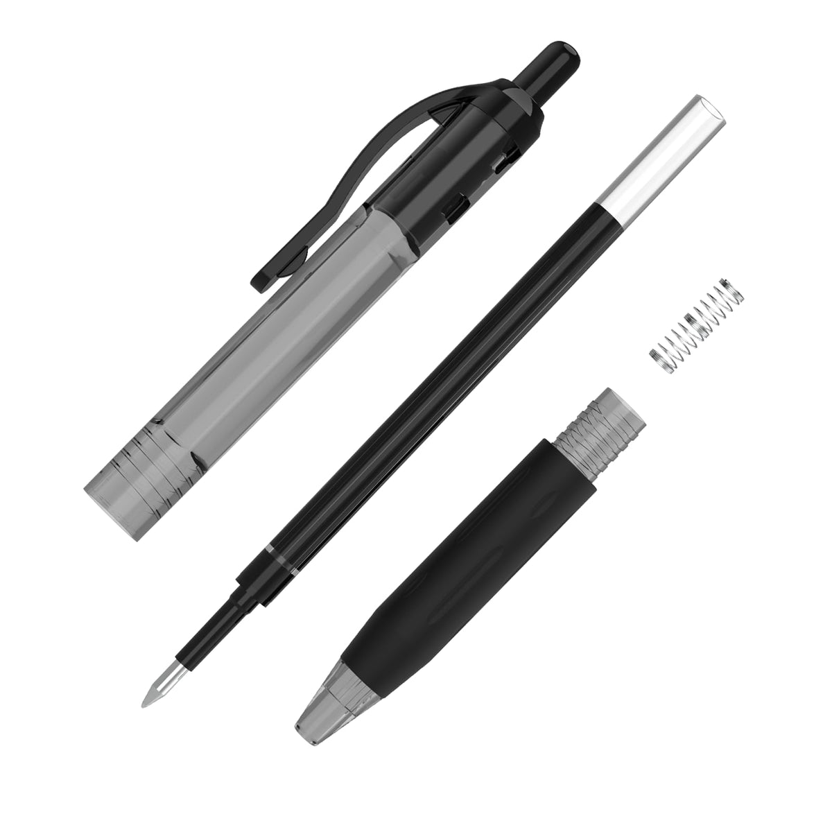 EYEYE G-103 Retractable Gel Pens Black 50 Pack, 0.5mm Extra Fine Point Ink Pen Quick Dry, Ballpoint