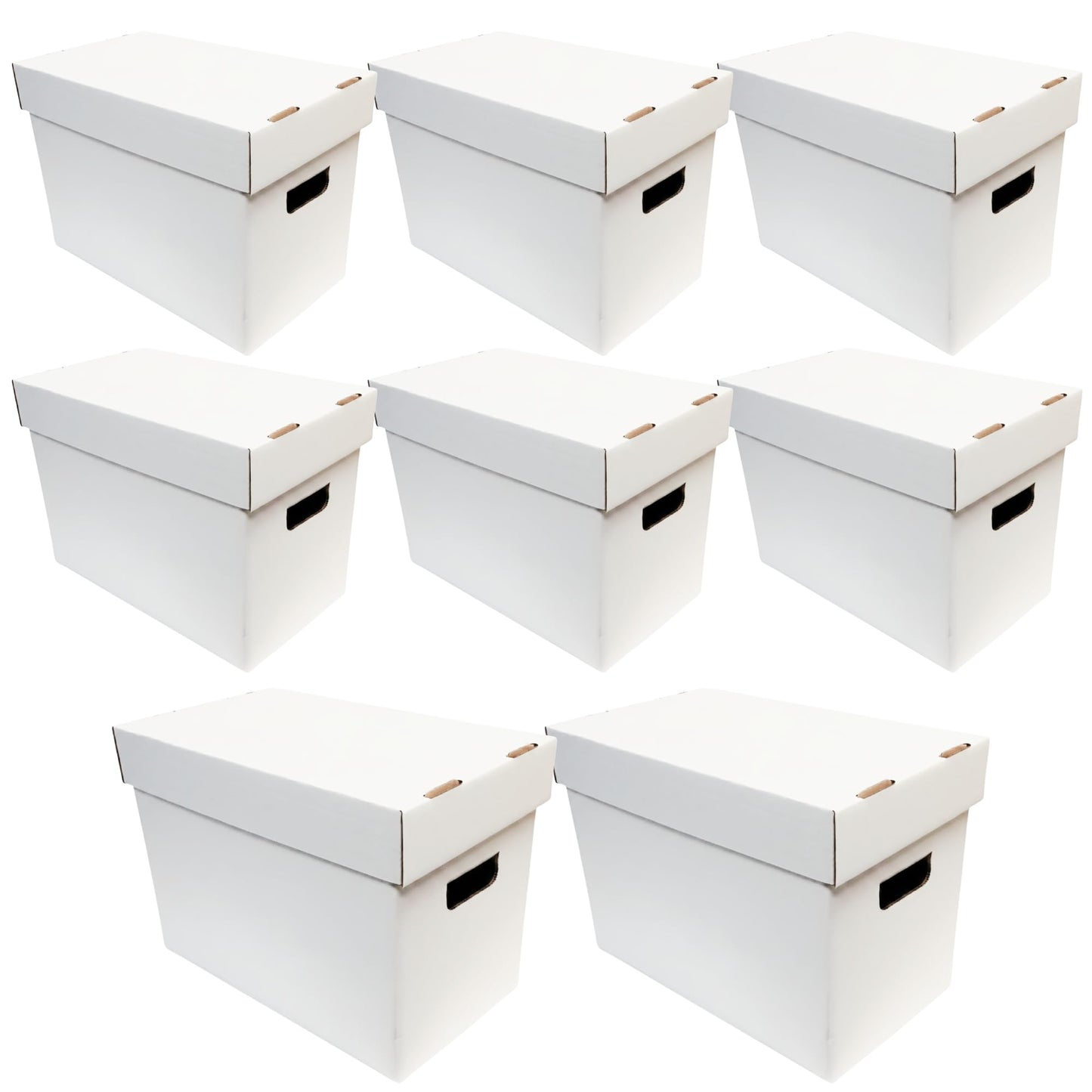 Max Protection Magazine Storage Boxes with Lids - Heavy Duty, 8 Pack