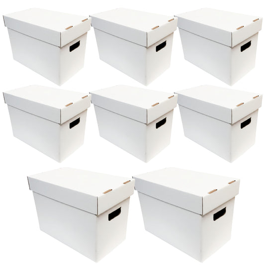 Max Protection Magazine Storage Boxes with Lids - Heavy Duty, 8 Pack