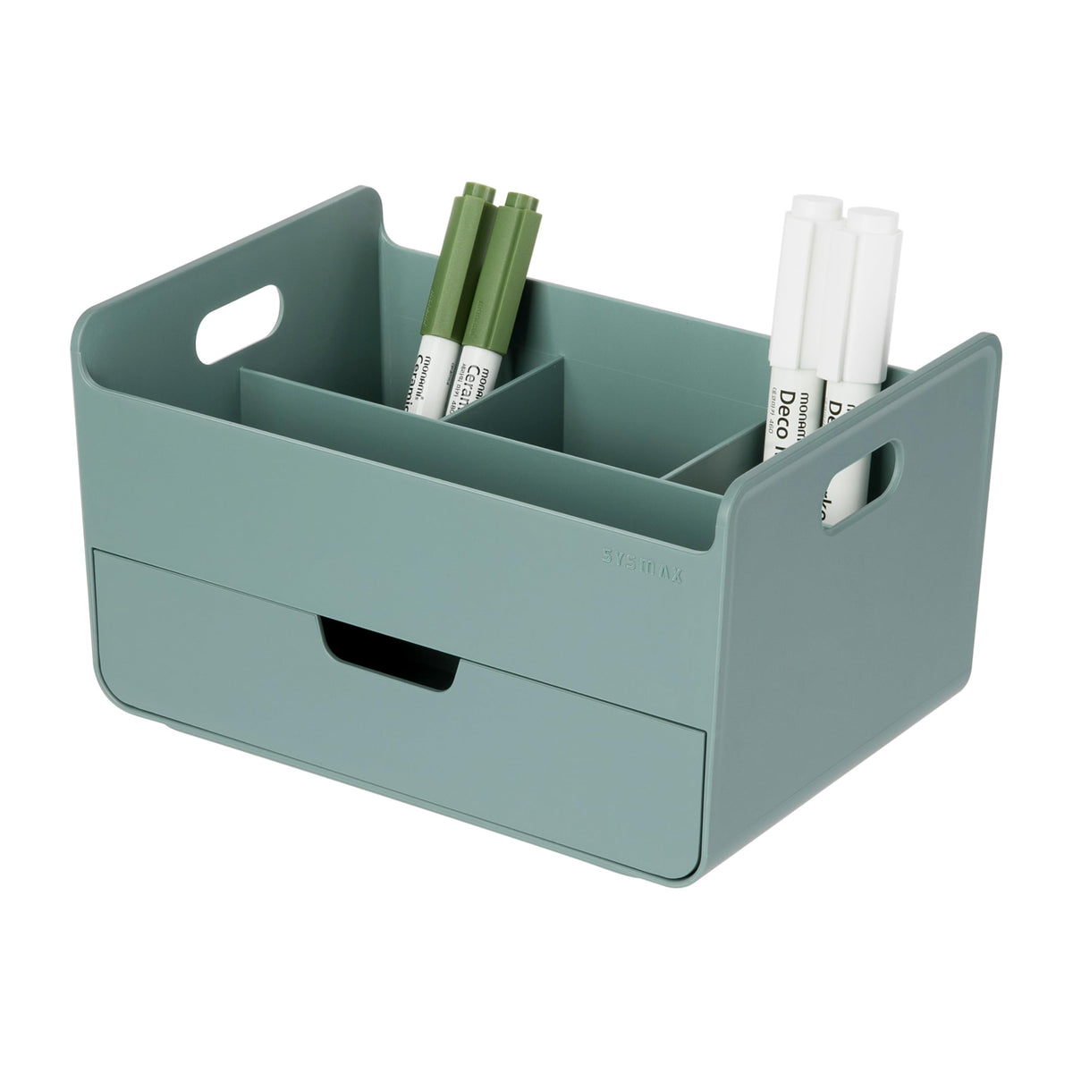 BLUE GINKGO Portable Desk Organizer, Green, Made in Korea