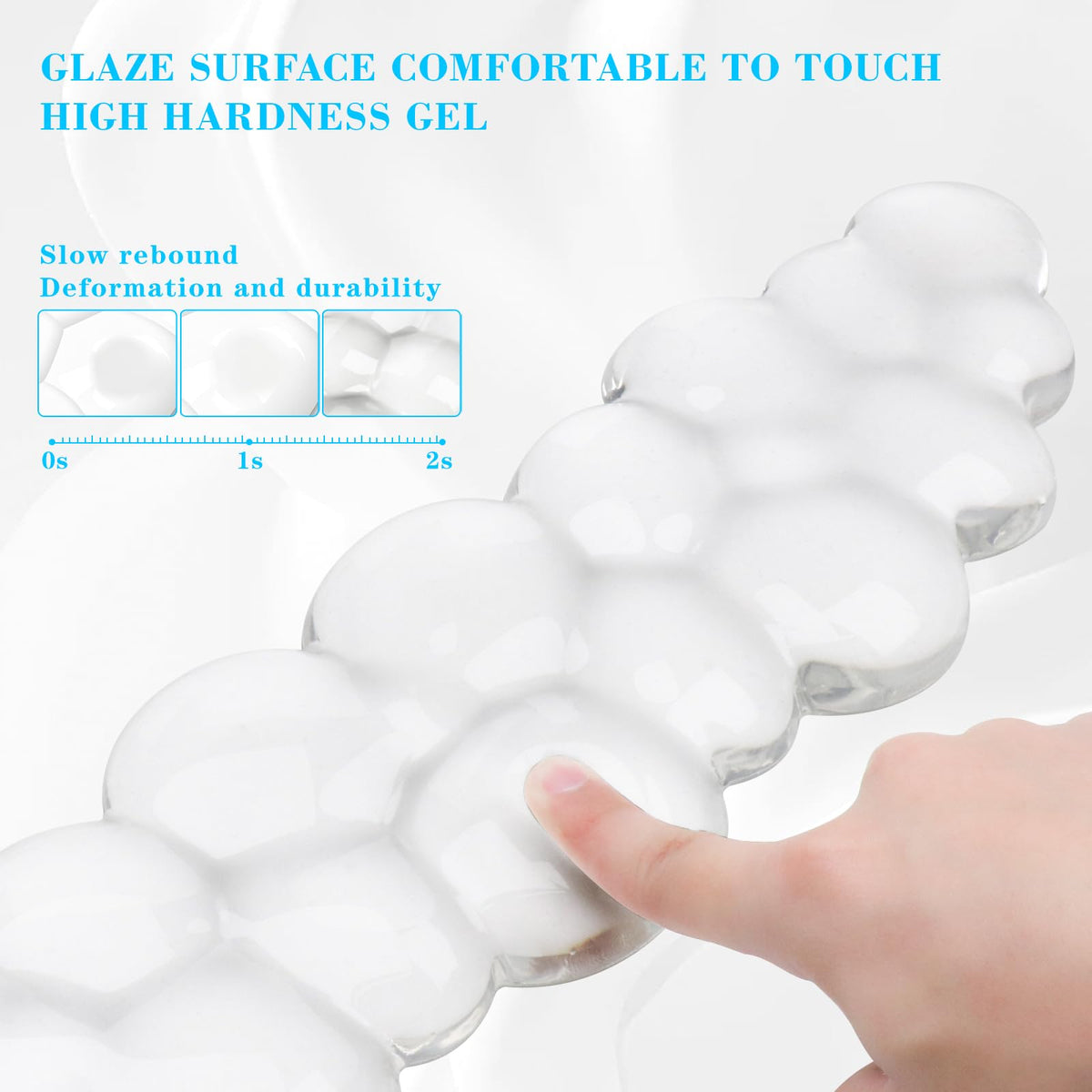 Gel Cloud Keyboard and Mouse Wrist Rest, Cute Wrist Support and Arm Support Rest for Typing Pain