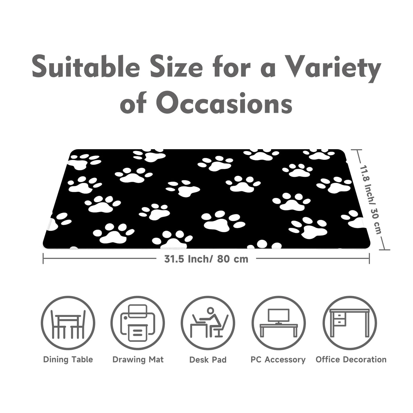 Mouse Pad Gaming Mouse Pad Desk Pad XL Large Mouse Mat Keyboard Mat Office Desk Decor