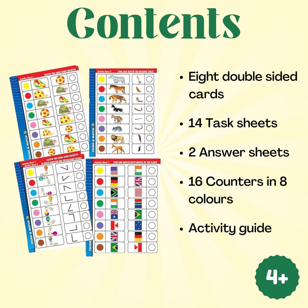 CRAZY CAJUN. Creative Educational Creative Pre-School Think and Match -II Cards