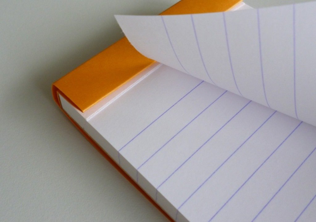 RHODIA cf11600 Notepad No. 11 (A7), Horizontal Ruled, 80 Sheets, Water Repellent Cover, Perforated